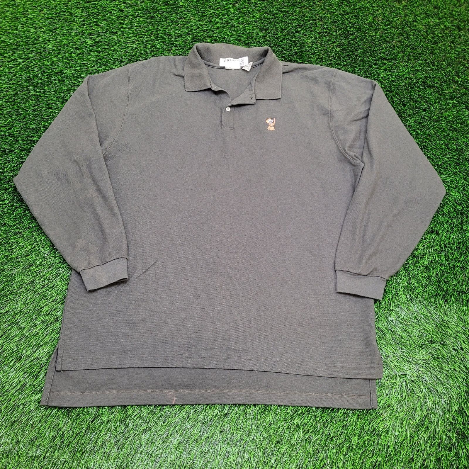 Vintage Vintage 90s LL-Bean Rugby Polo Shirt XL 26x33 Green Baggy Size US XL / EU 56 / 4 - 1 Thumbnail