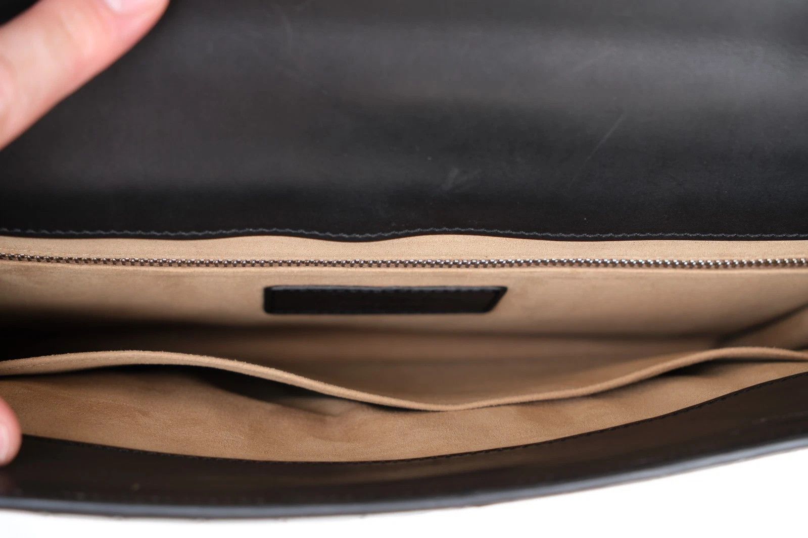 Santoni RARE Santoni Black Exotic Crocodile Alligator Briefcase Bag Size ONE SIZE - 8 Thumbnail