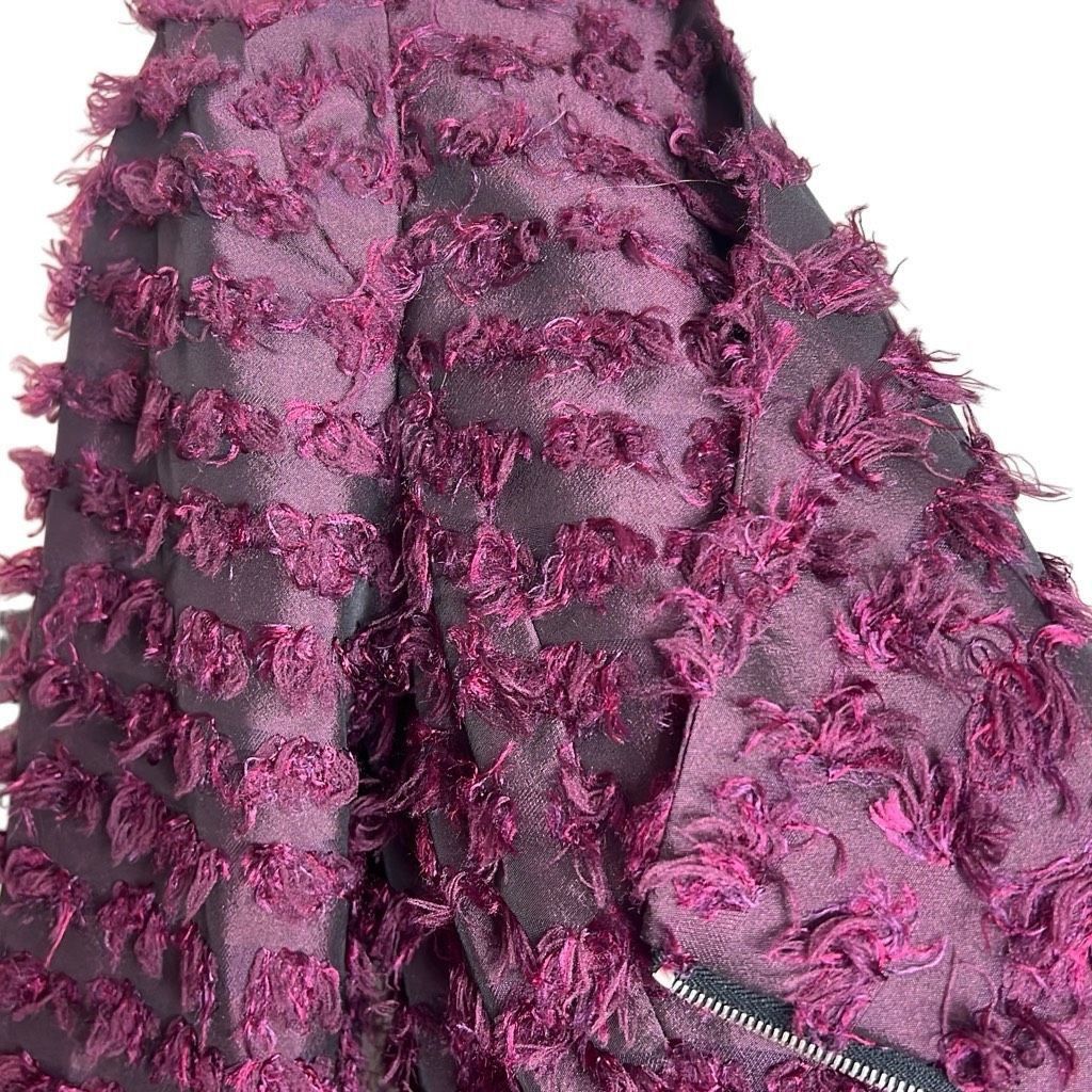 Benson Bensoni Textured Moto Peplum Jacket (306) Size XS / US 0-2 / IT 36-38 - 6 Thumbnail