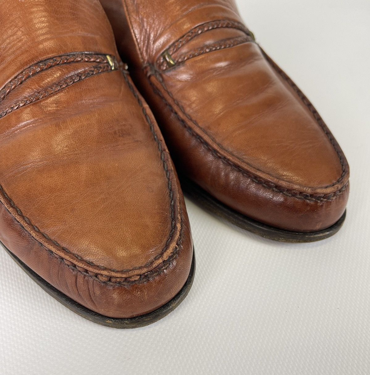 Grenson Grenson Leather Slip On Moccasin Formal Dress Shoes US9 Size US 9 / EU 42 - 4 Thumbnail