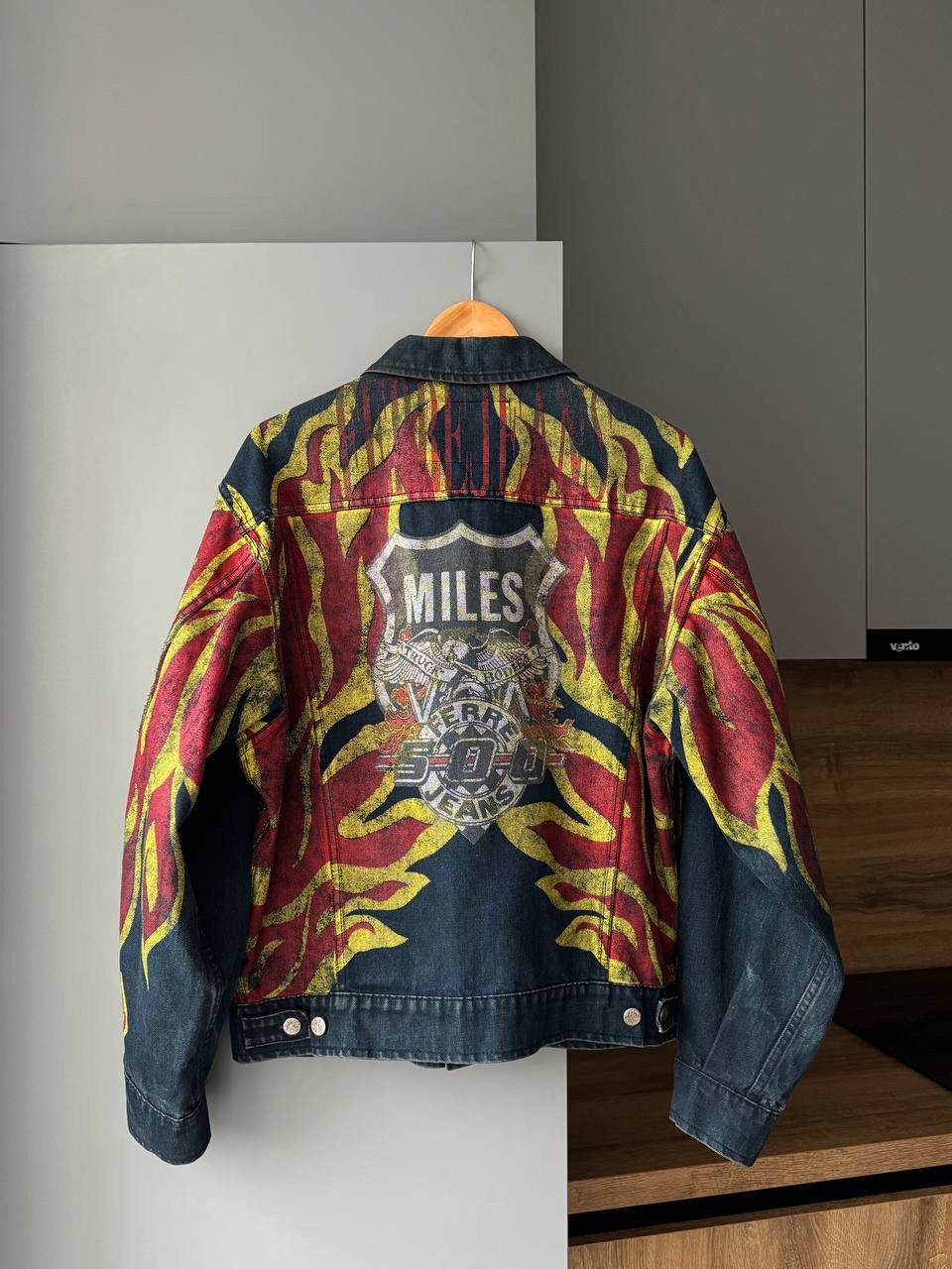 Vtg FERRE JEANS Denim Jacket Western Wear Made in Italy
