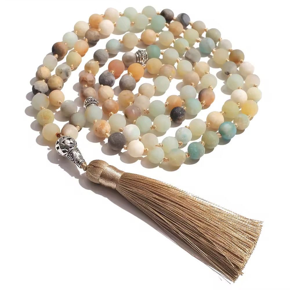 Other 8mm 99pcs Amazonite Stone Prayer Beads Size ONE SIZE - 1 Thumbnail