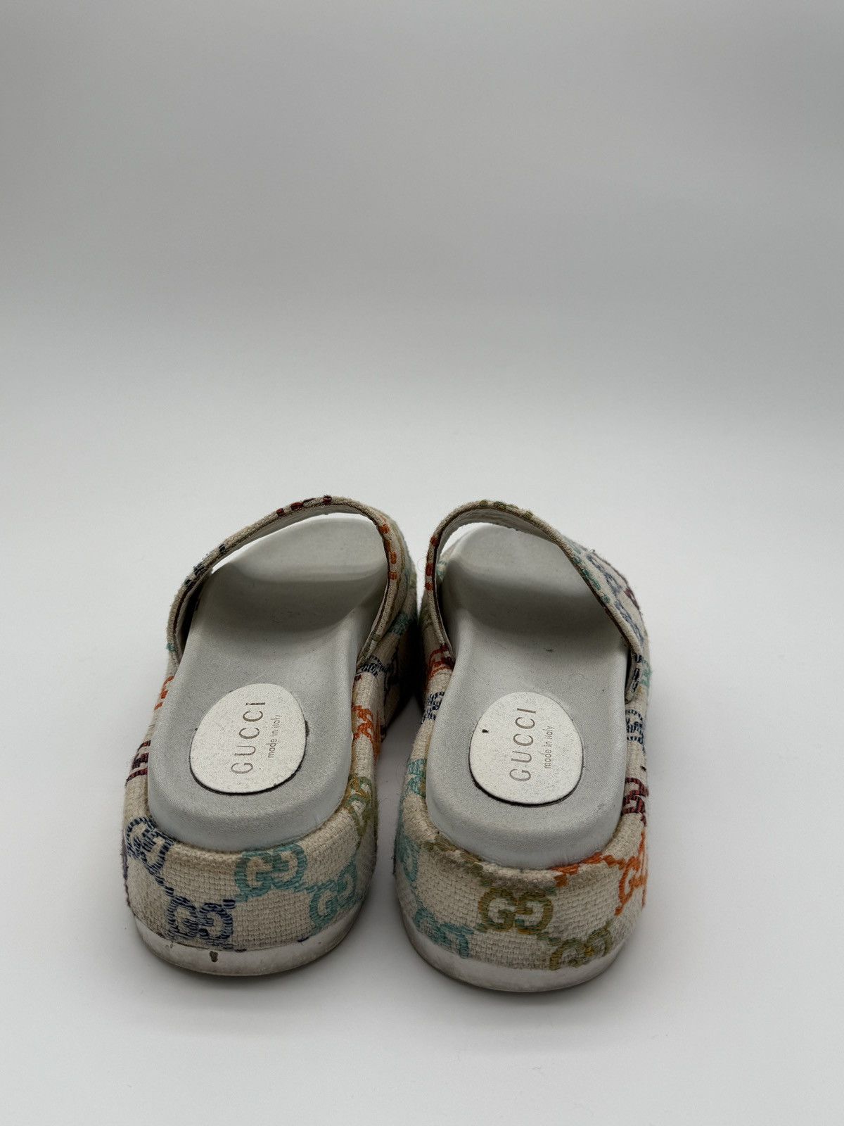 Gucci Rainbow Gucci Monogram Slides Size US 8 / IT 38 - 12 Thumbnail