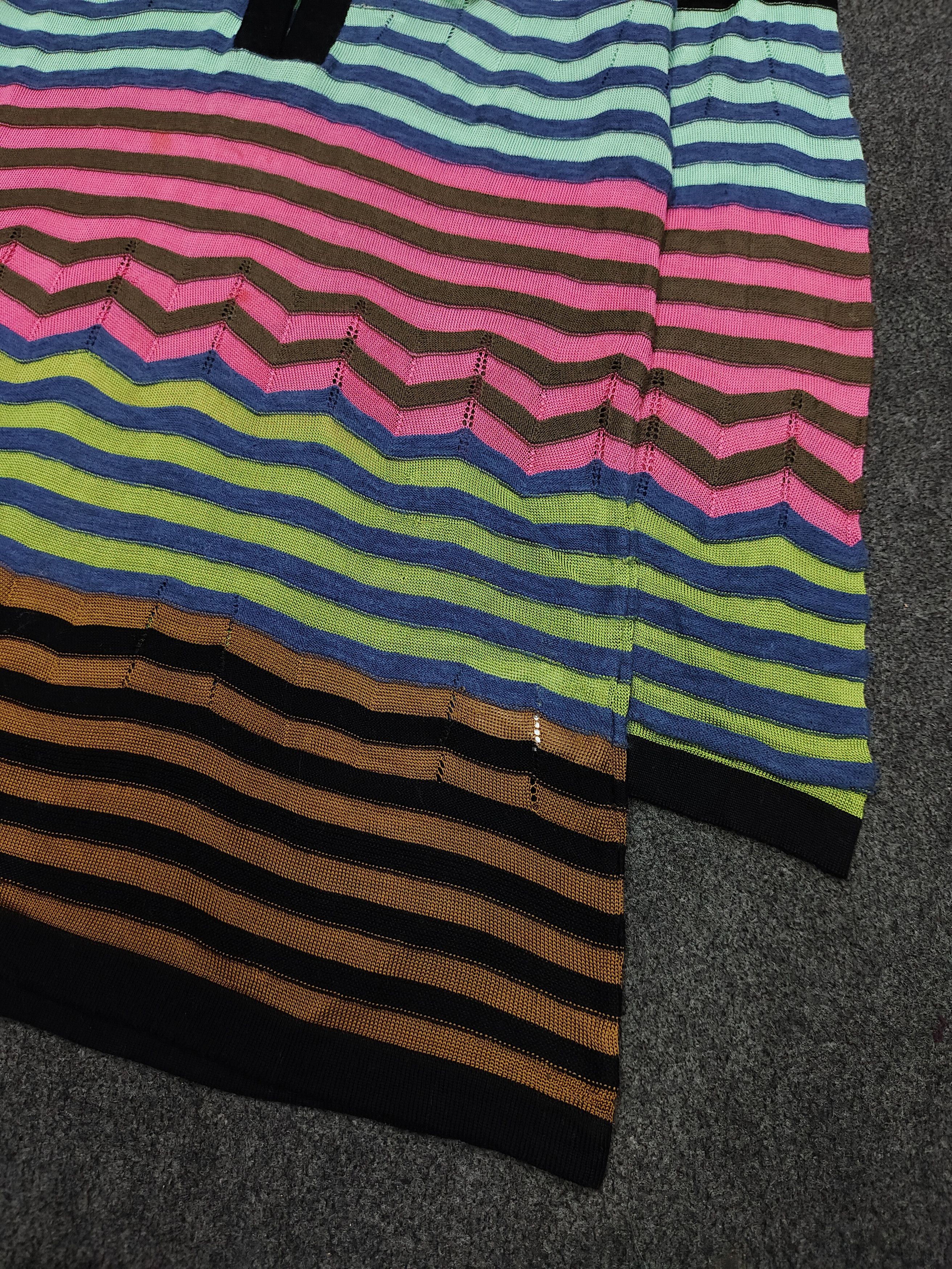 Missoni DOPE 🇮🇹 Missoni 🇮🇹 Laces Up Striped Multicolor Knitwear Size M / US 6-8 / IT 42-44 - 6 Thumbnail