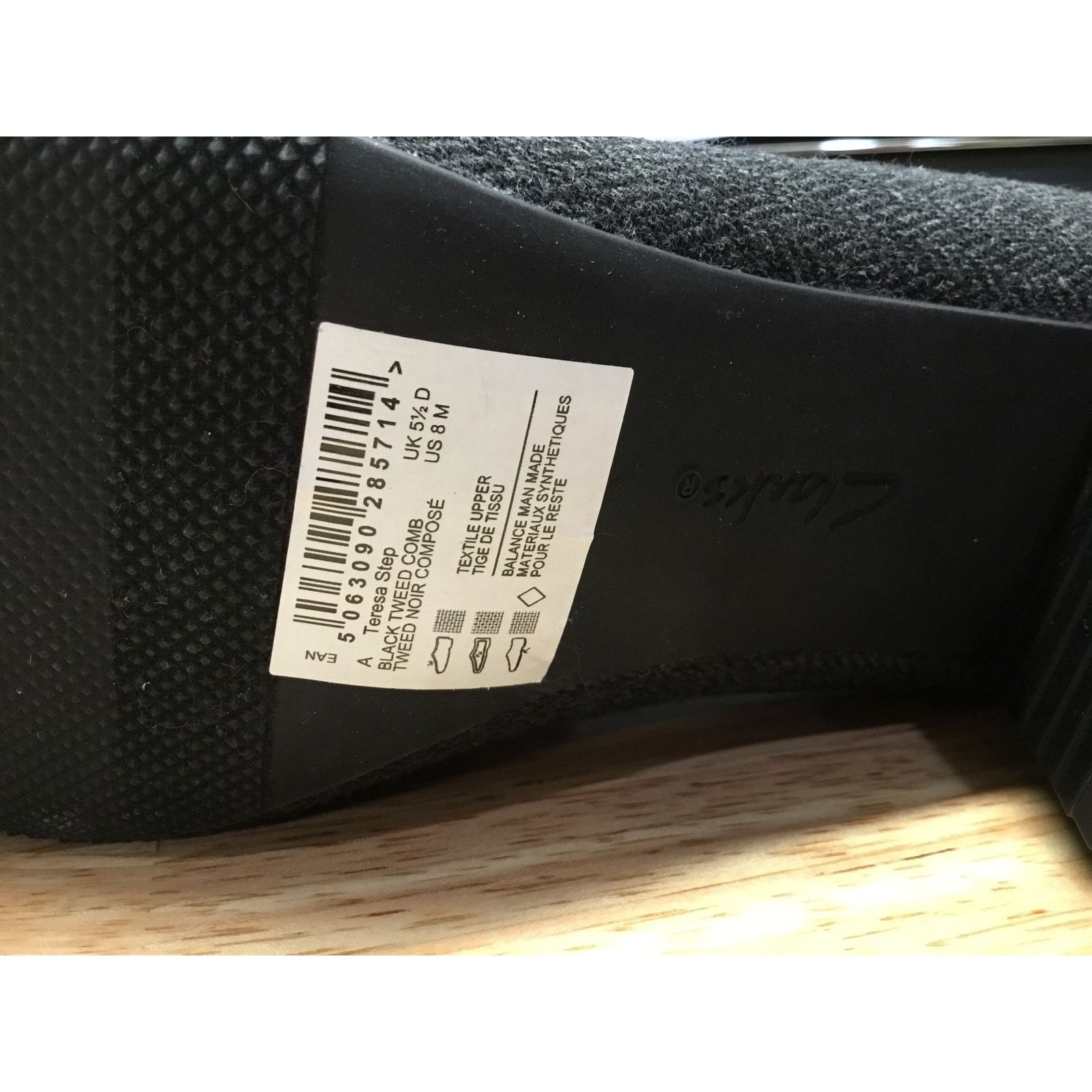 Clarks Clarks Teresa Step Women's 8 Black Tweed Pointed Toe Pumps Size US 8 / IT 38 - 7 Thumbnail