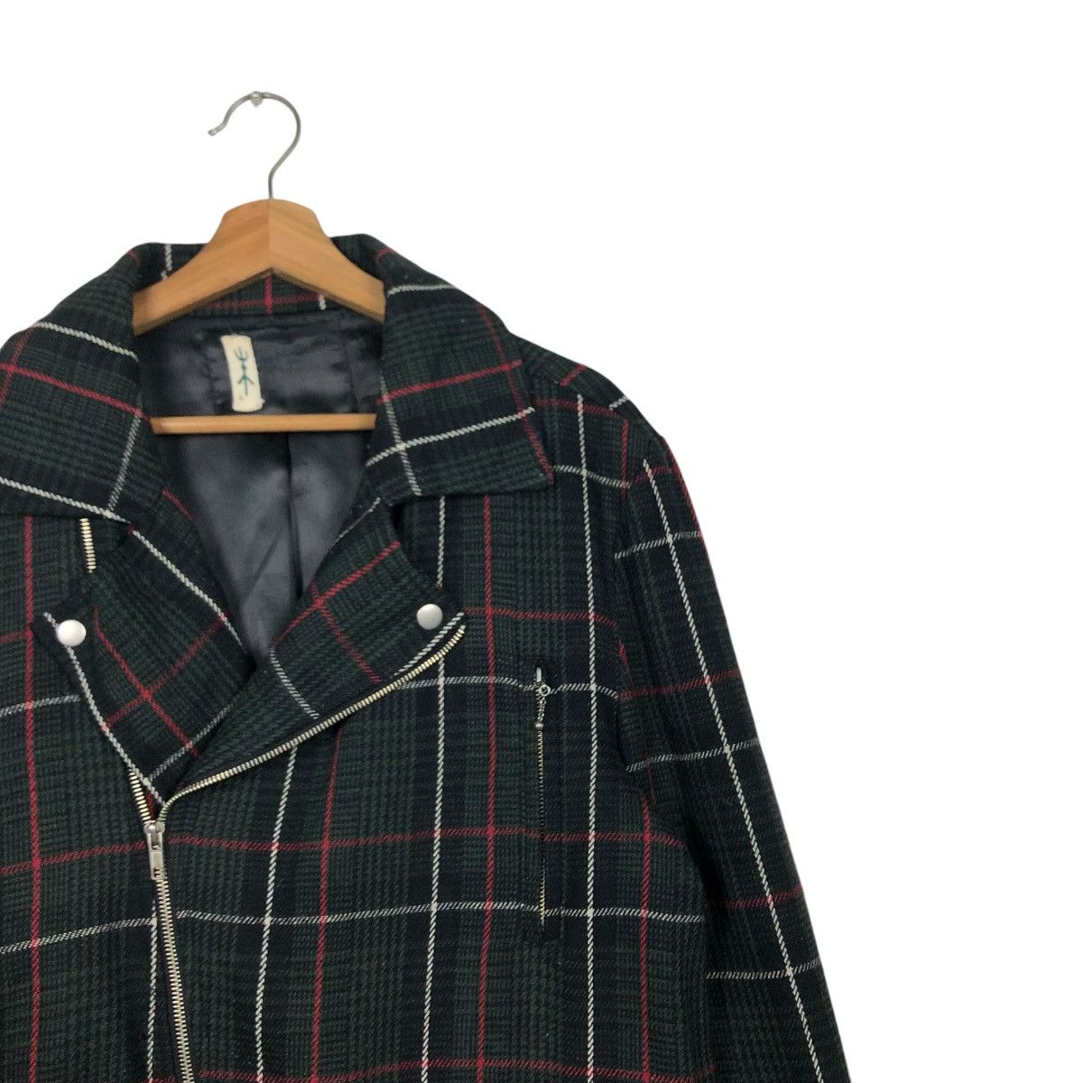 Japanese Brand 🔥VINTAGE BIKER JACKET DOUBLE COLLAR HIKARI ISSEY MIYAKE Size US L / EU 52-54 / 3 - 8 Thumbnail