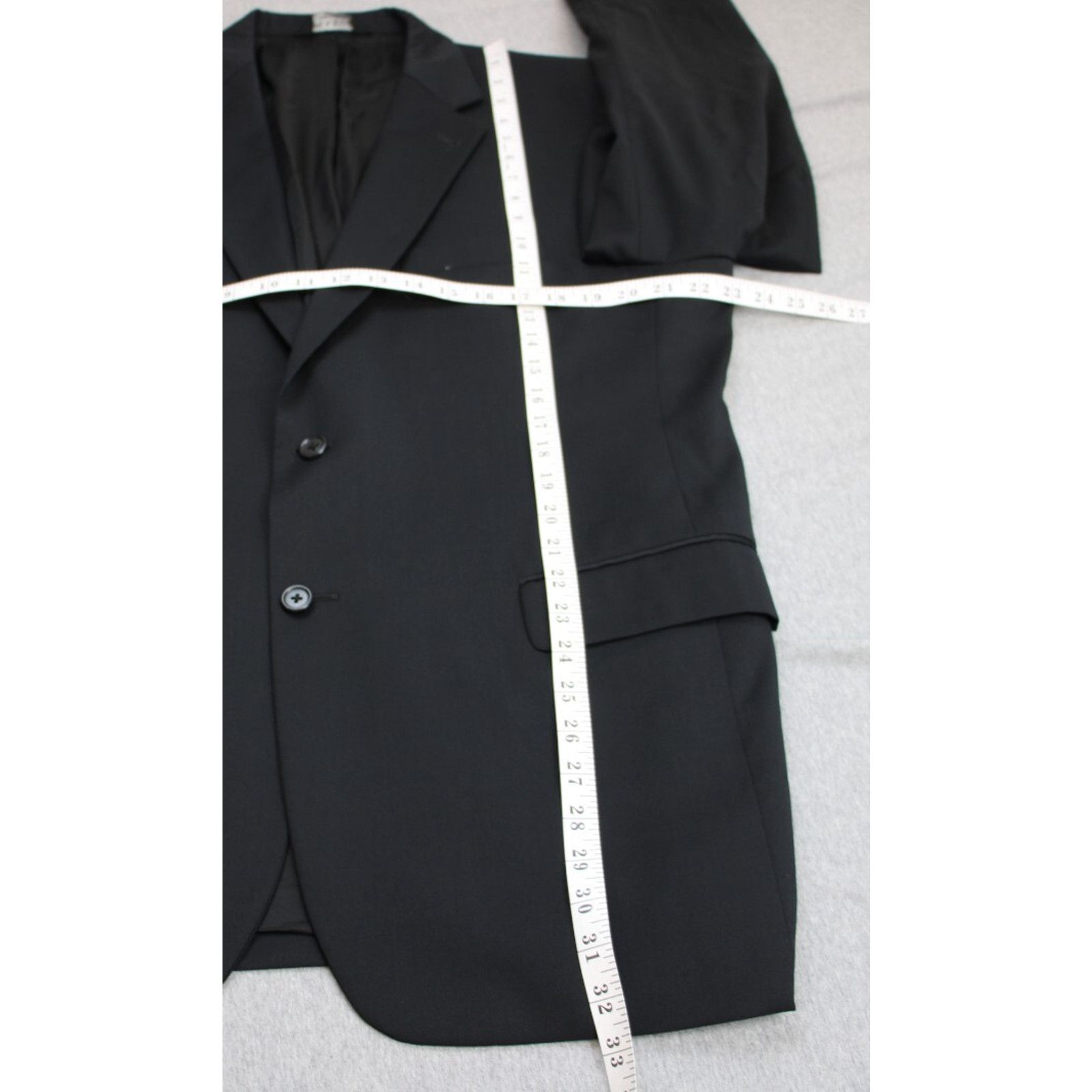 Jos. A. Bank Jos A Bank Blazer Men's 44R Black 100% Wool Single Breasted Size 44R - 9 Thumbnail