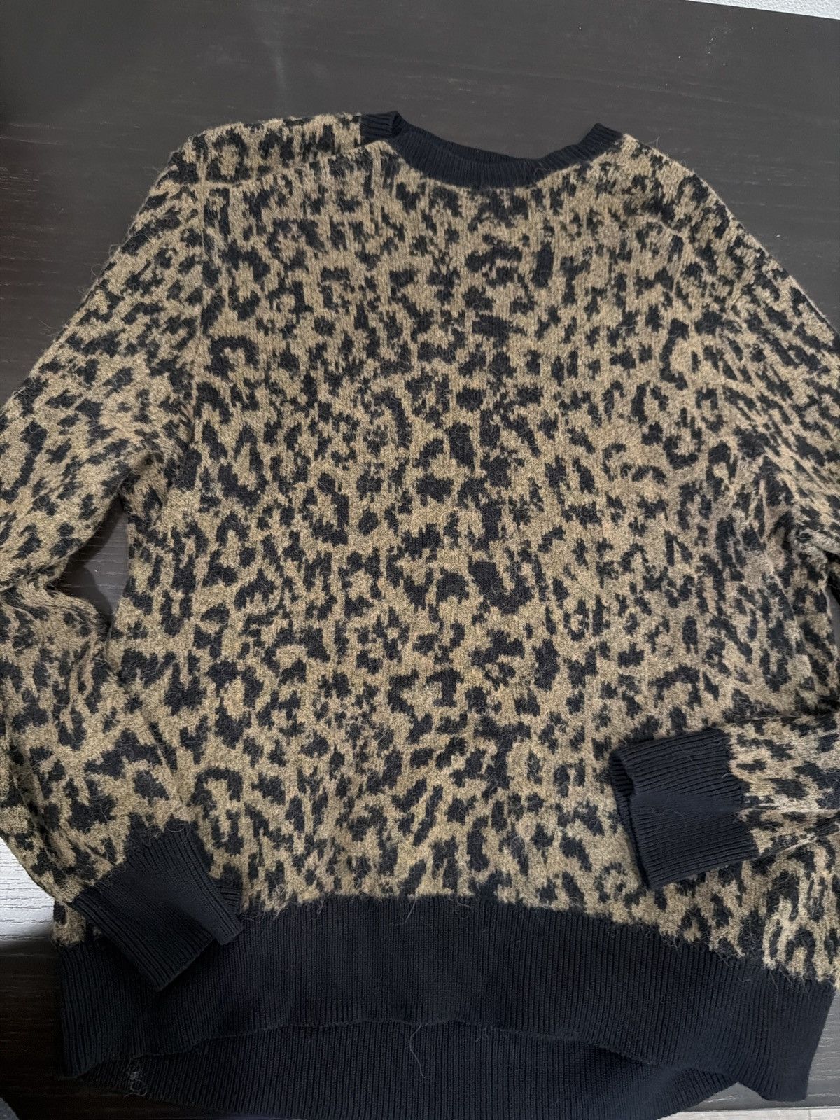 Allsaints All Saints Cheetah Print Sweater Crewneck Size US XL / EU 56 / 4 - 5 Thumbnail