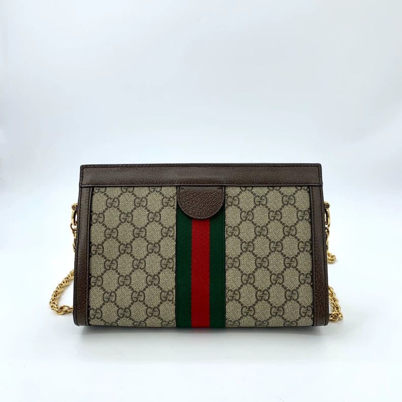 Gucci Gucci Size 25*8*16cm Brown striped logo old flower chain s Size ONE SIZE - 2 Thumbnail