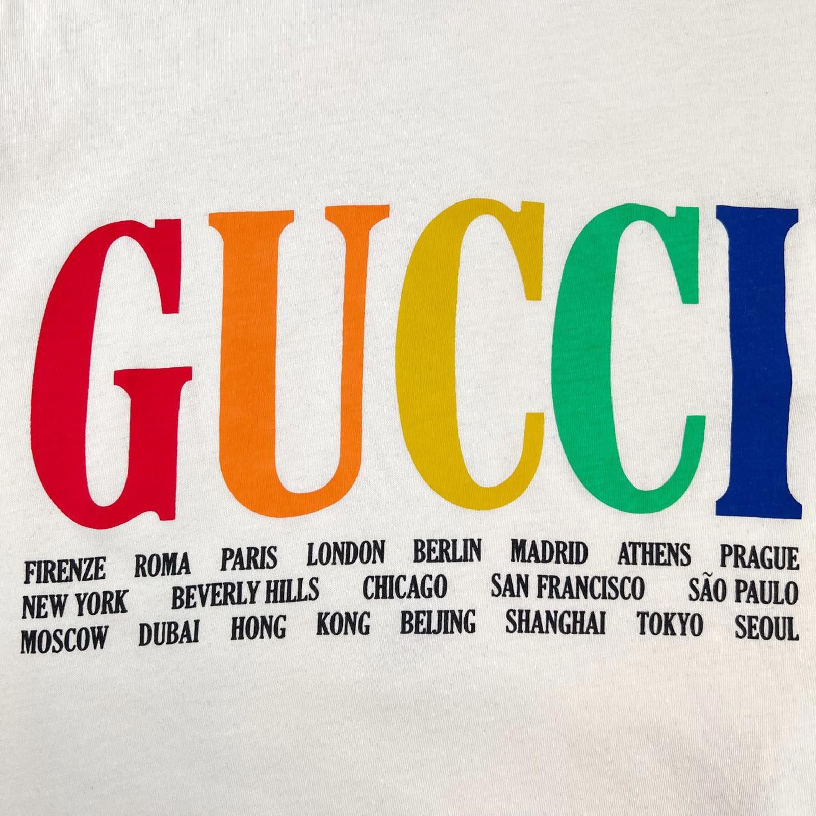 Gucci Gucci Cities Cream T Shirt Size US S / EU 44-46 / 1 - 3 Thumbnail