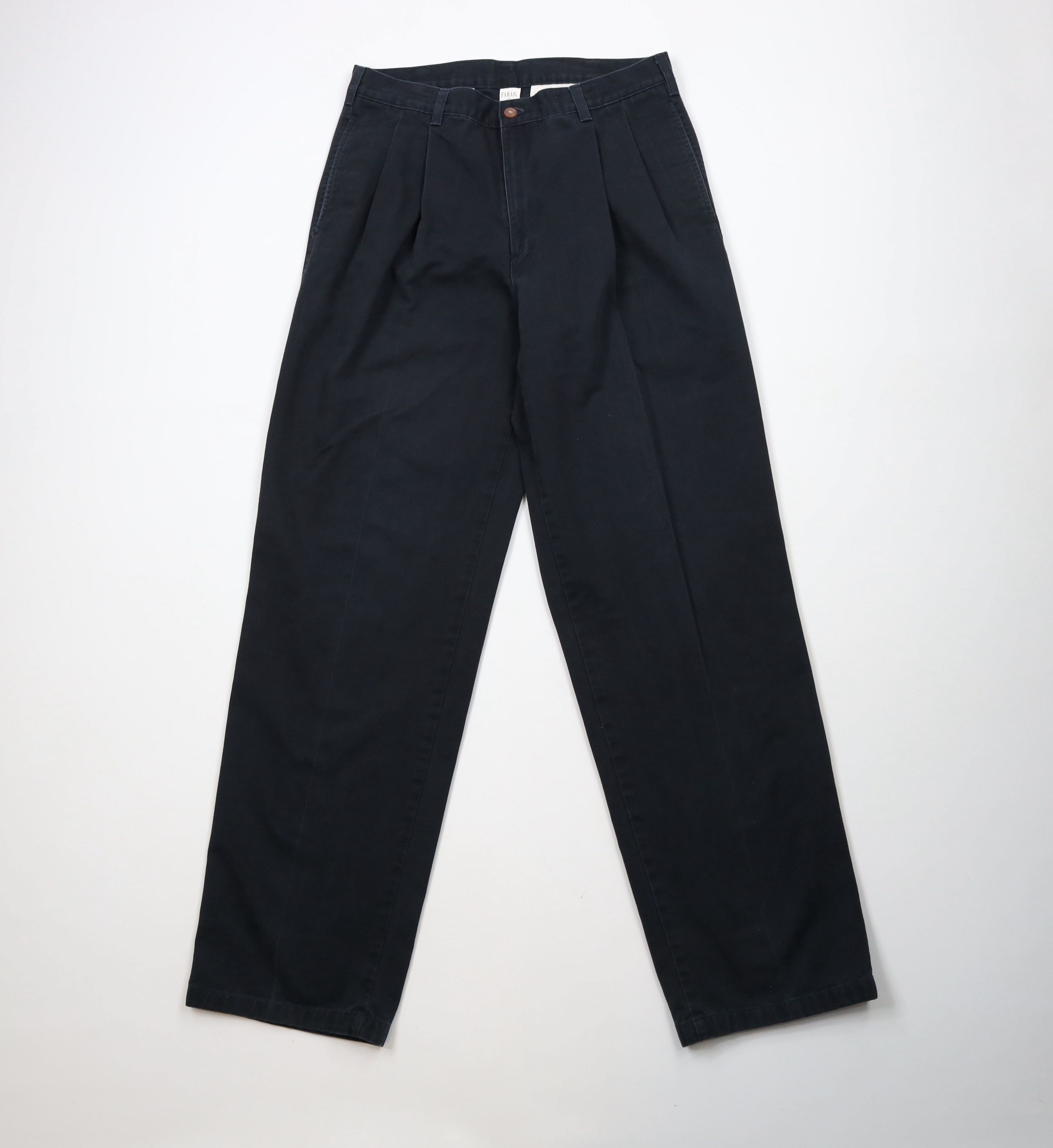 Vintage Vintage 90s Streetwear Straight Leg Chino Pants Black Size US 30 / EU 46 - 1 Thumbnail