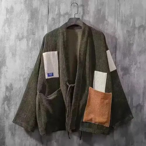 Japanese Brand Jack Japanese corduroy kimono cardigan loose jacket Size US M / EU 48-50 / 2 - 3 Thumbnail