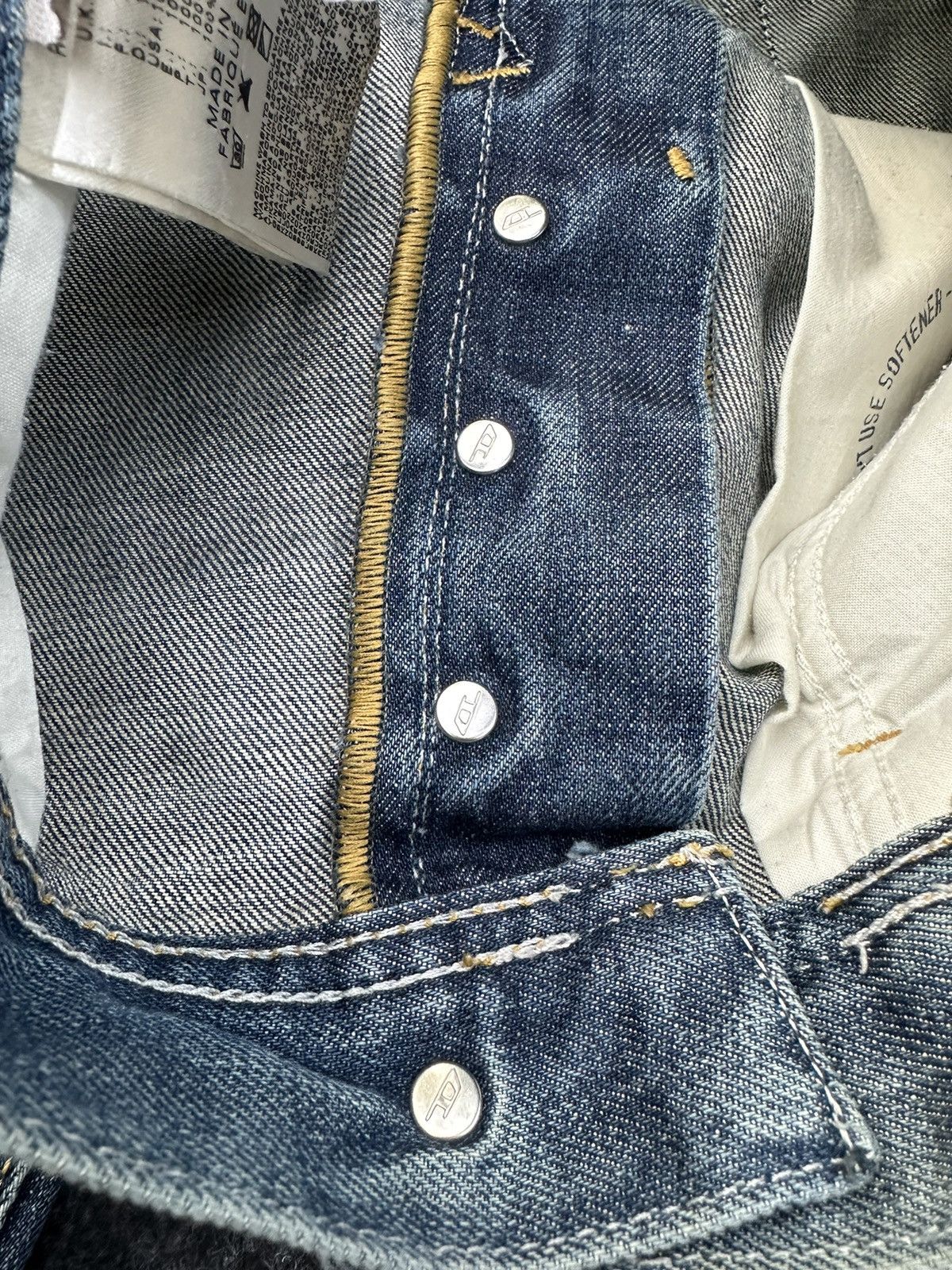 Diesel × Vintage Diesel Turbo Faded Washed Distressed Denim D2 Size US 32 / EU 48 - 12 Thumbnail