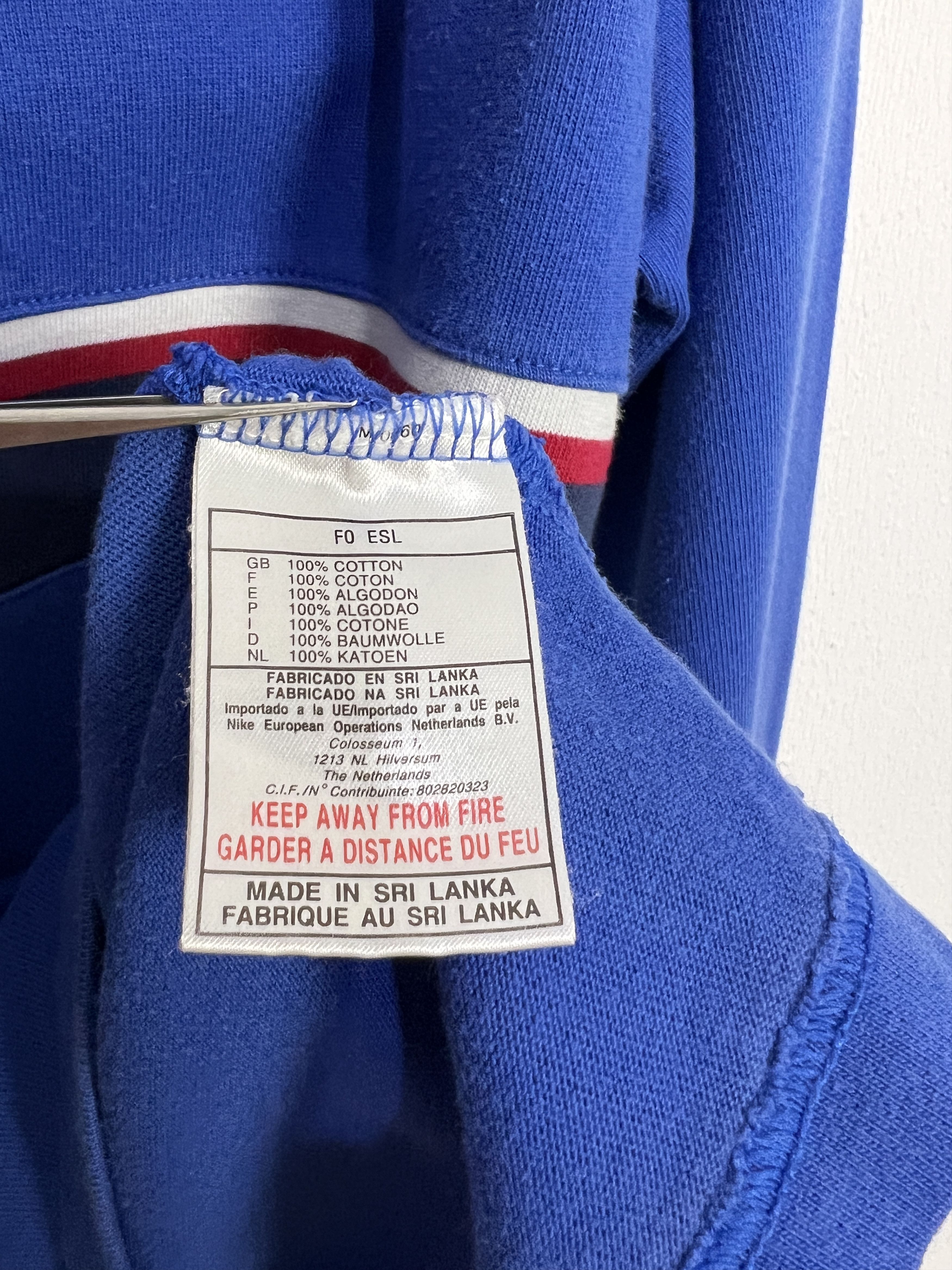 Nike Vintage 90's France Rugby Union Long Sleeve Jersey Trikot Size US M / EU 48-50 / 2 - 7 Thumbnail