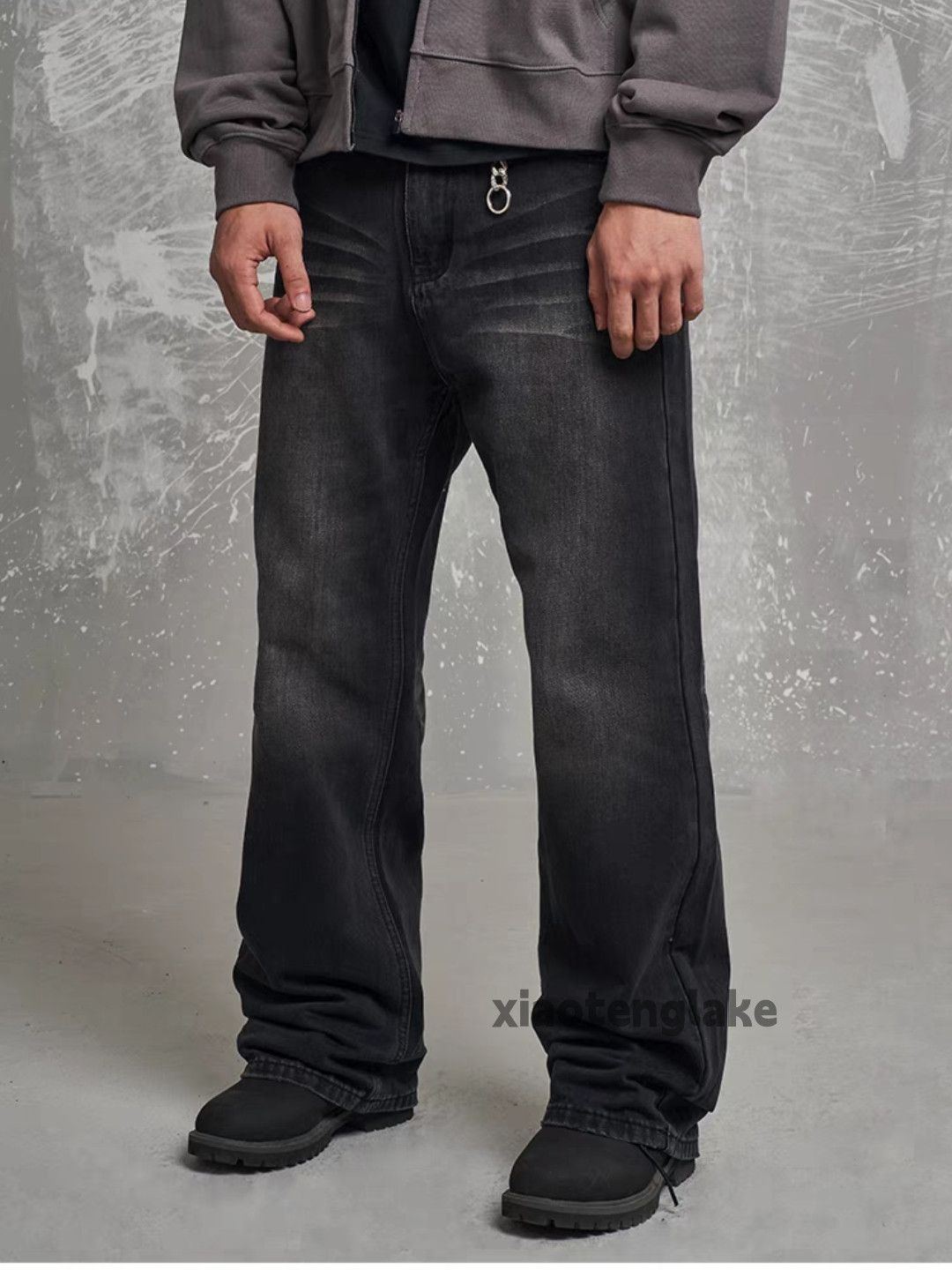 Jean × Vintage retro washed faded punk grunge loose baggy jeans Size US 28 / EU 44 - 2 Thumbnail