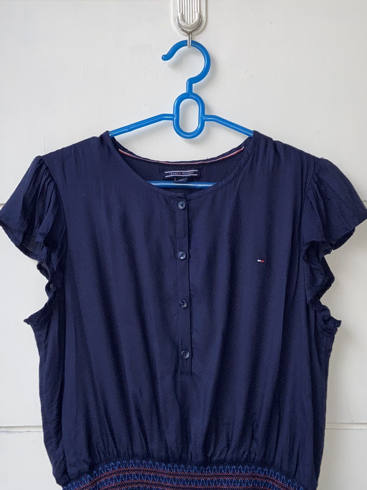 Tommy Hilfiger TOMMY HILFIGER Navy Midi Dress Size S / US 4 / IT 40 - 18 Thumbnail