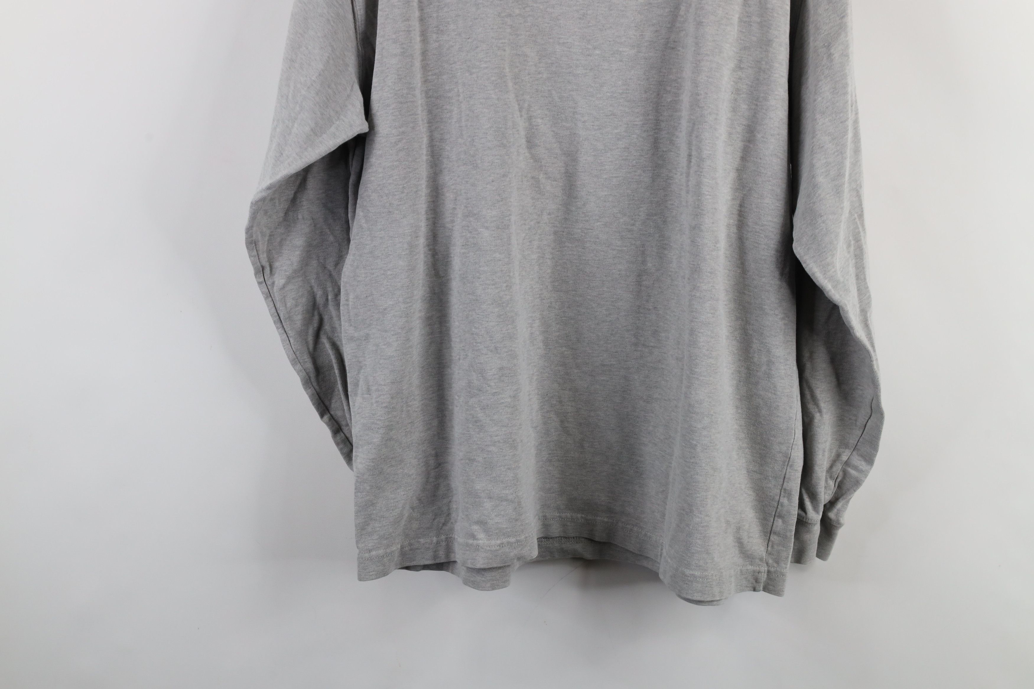 Eddie Bauer Vintage 90s Eddie Bauer Distressed Mock Neck T-Shirt Gray Size US M / EU 48-50 / 2 - 14 Thumbnail