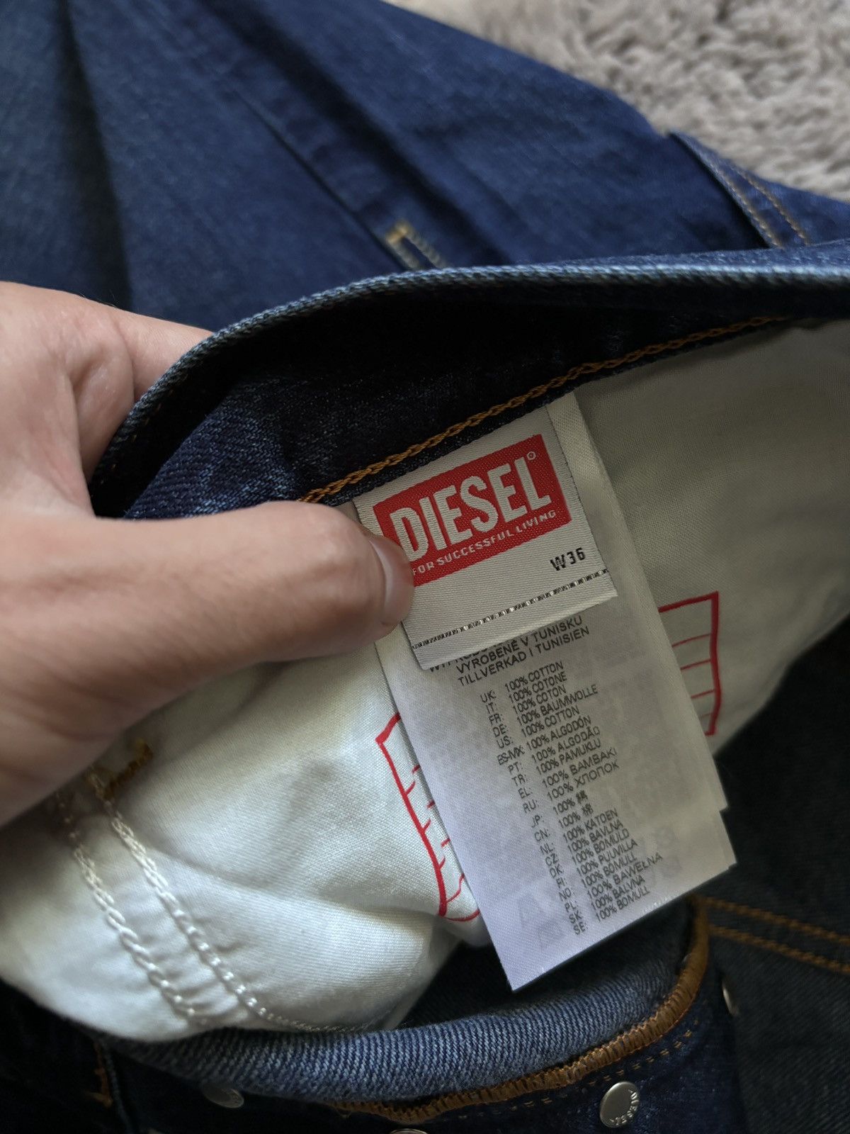 Diesel × Diesel Black Gold Diesel D-Macs 2010 jeans baggy fit blue denim pants Size US 36 / EU 52 - 11 Thumbnail