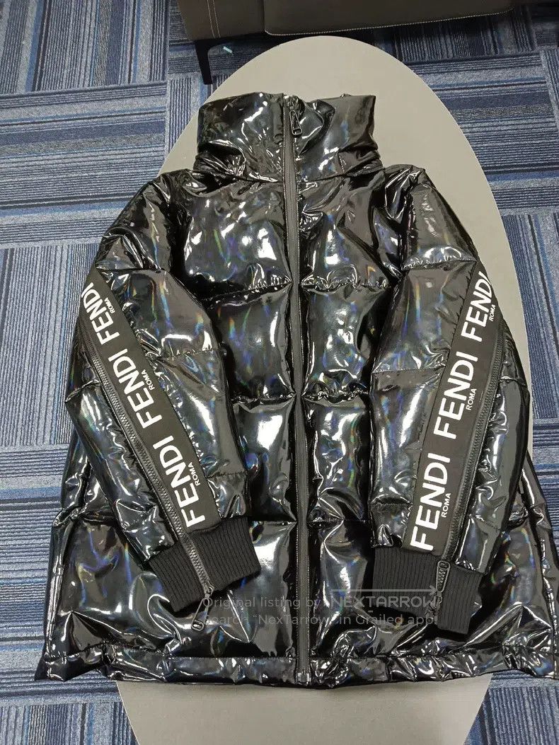Fendi Fendi Ladies Logo Trimmed Laser Down Jacket Size XXS / US 00 / IT 34 - 1 Thumbnail