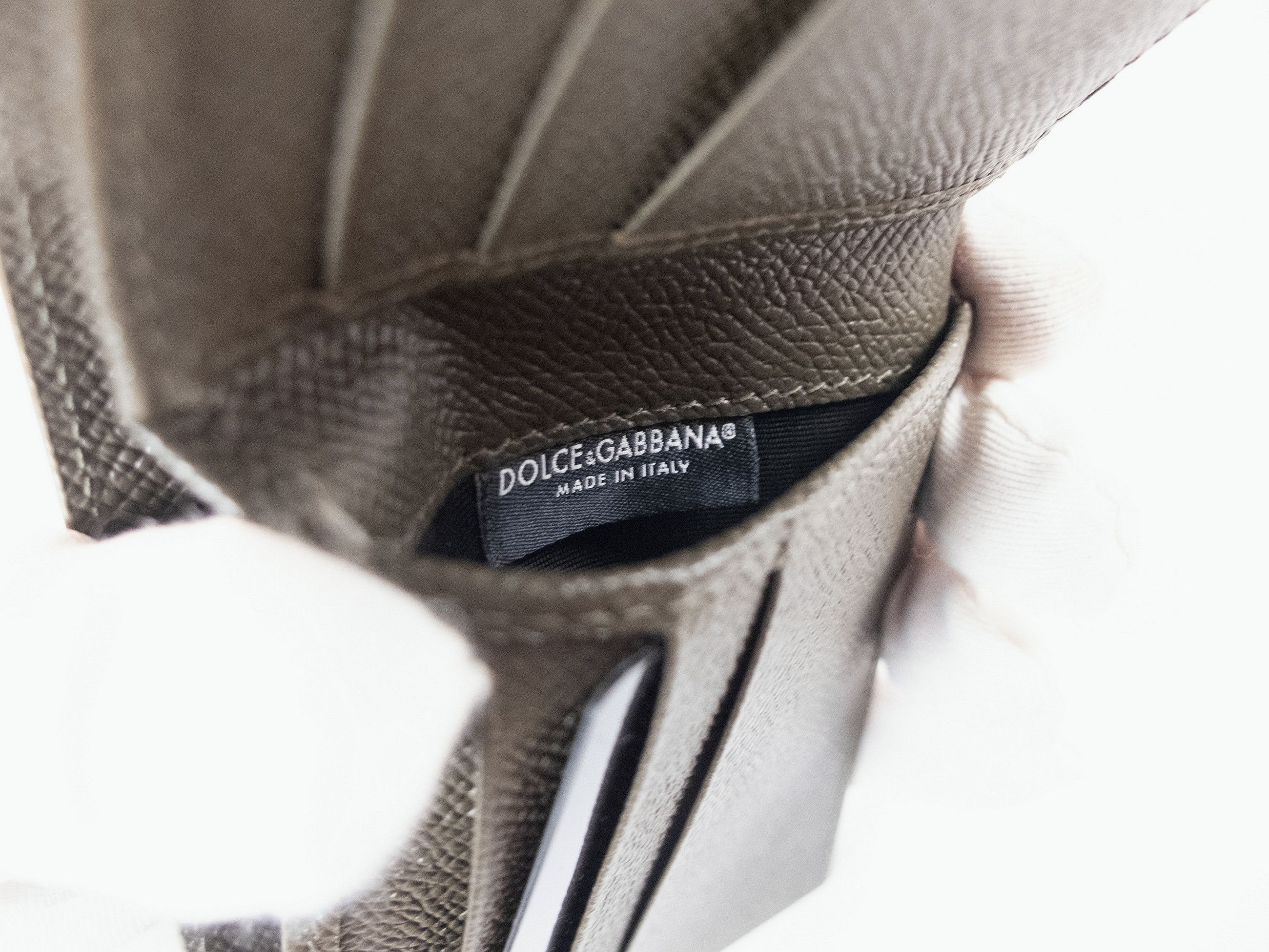 Dolce & Gabbana DOLCE & GABBANA khaki green logo plaque leather wallet Size ONE SIZE - 7 Thumbnail