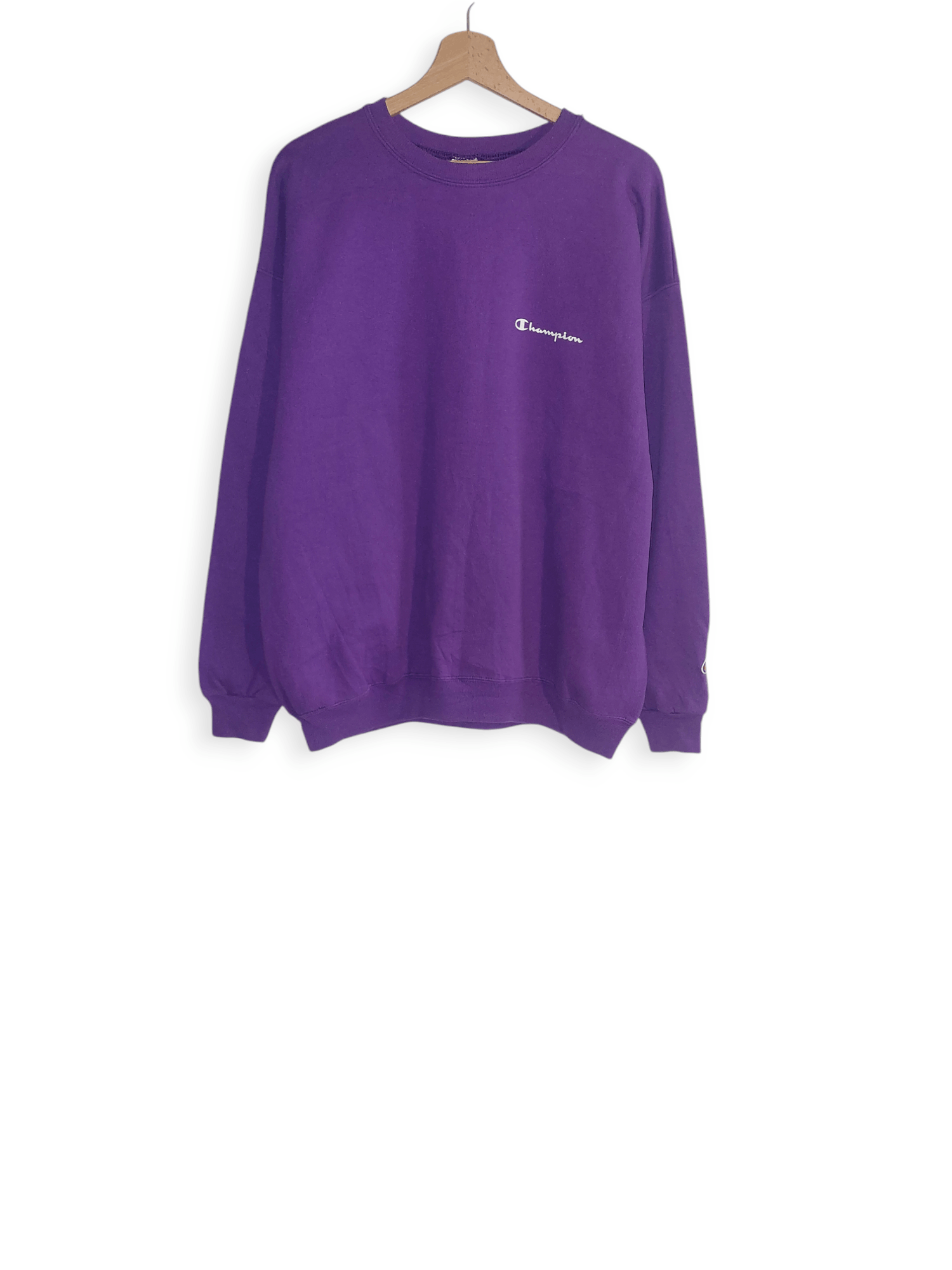 Champion Vintage Champion Purple Pullover Sweatshirt Size XL Size US XL / EU 56 / 4 - 1 Thumbnail