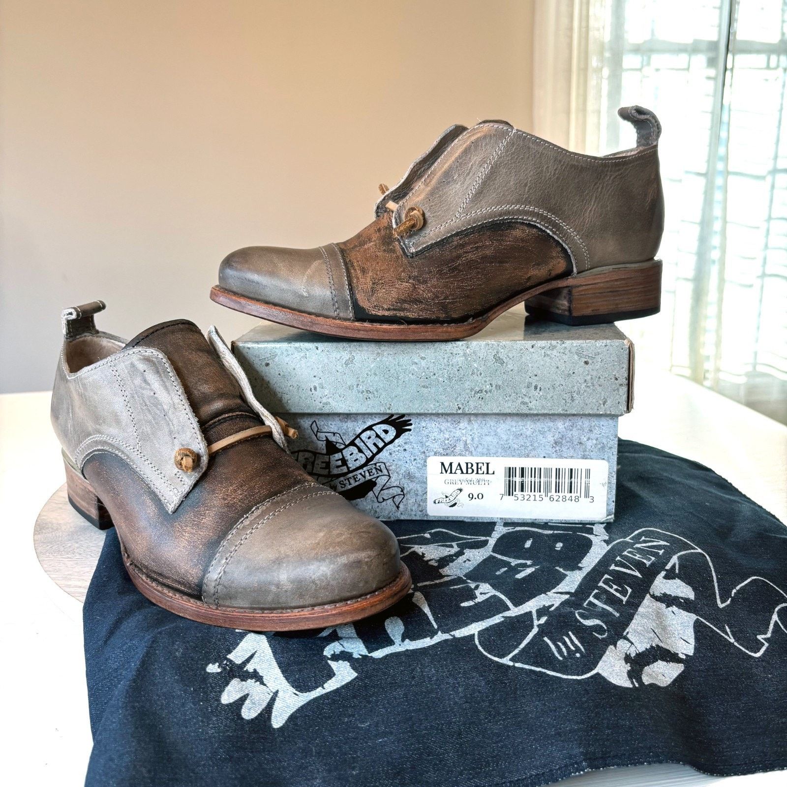 FREEBIRD Freebird Mabel Women's 9 Grey Brown Shoes US Size 9 Size US 9 / IT 39 - 1 Thumbnail