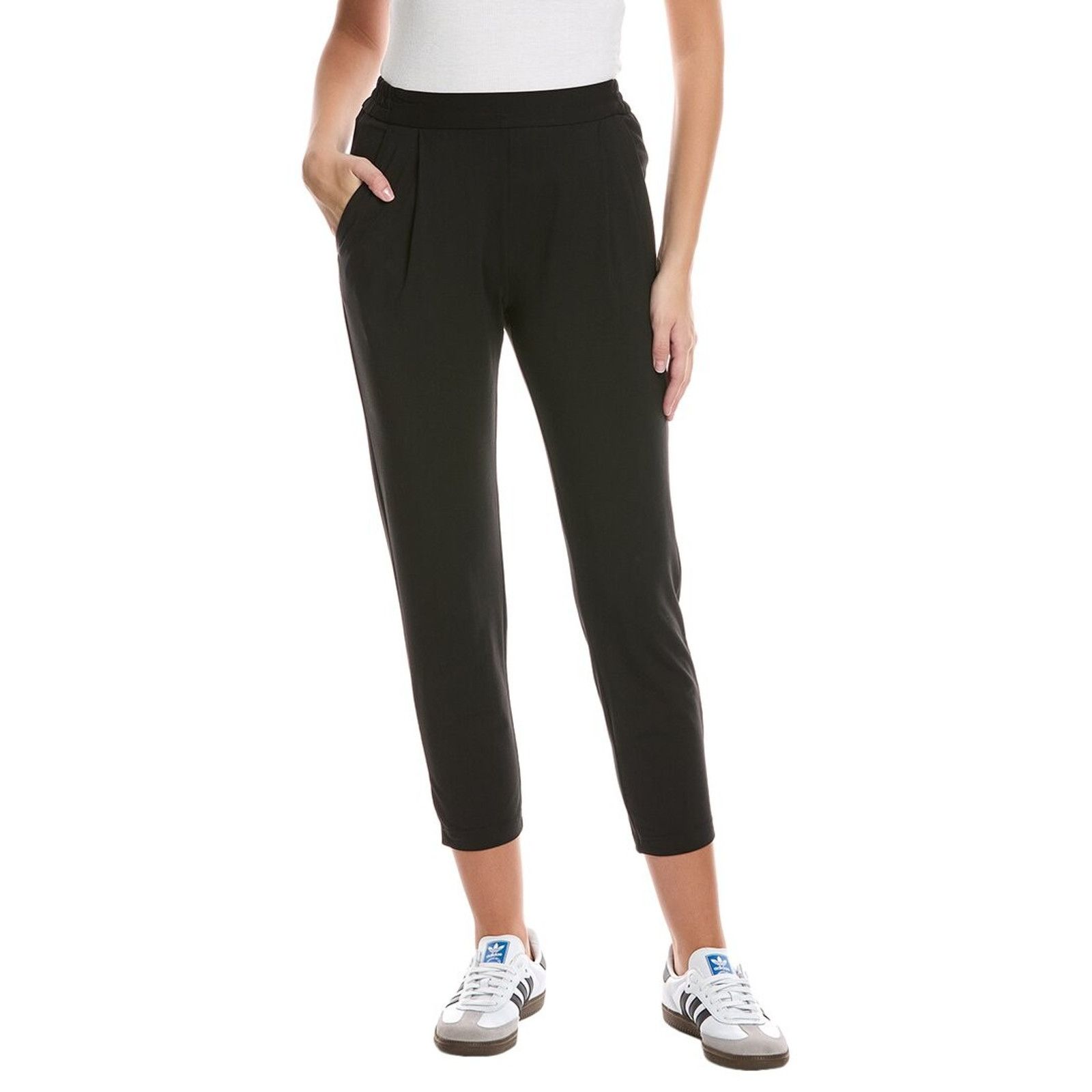 Allsaints All Saints Women 8 Aleida Jersey Trouser Black Taper Pull On Size 30" / US 8 / IT 44 - 1 Thumbnail