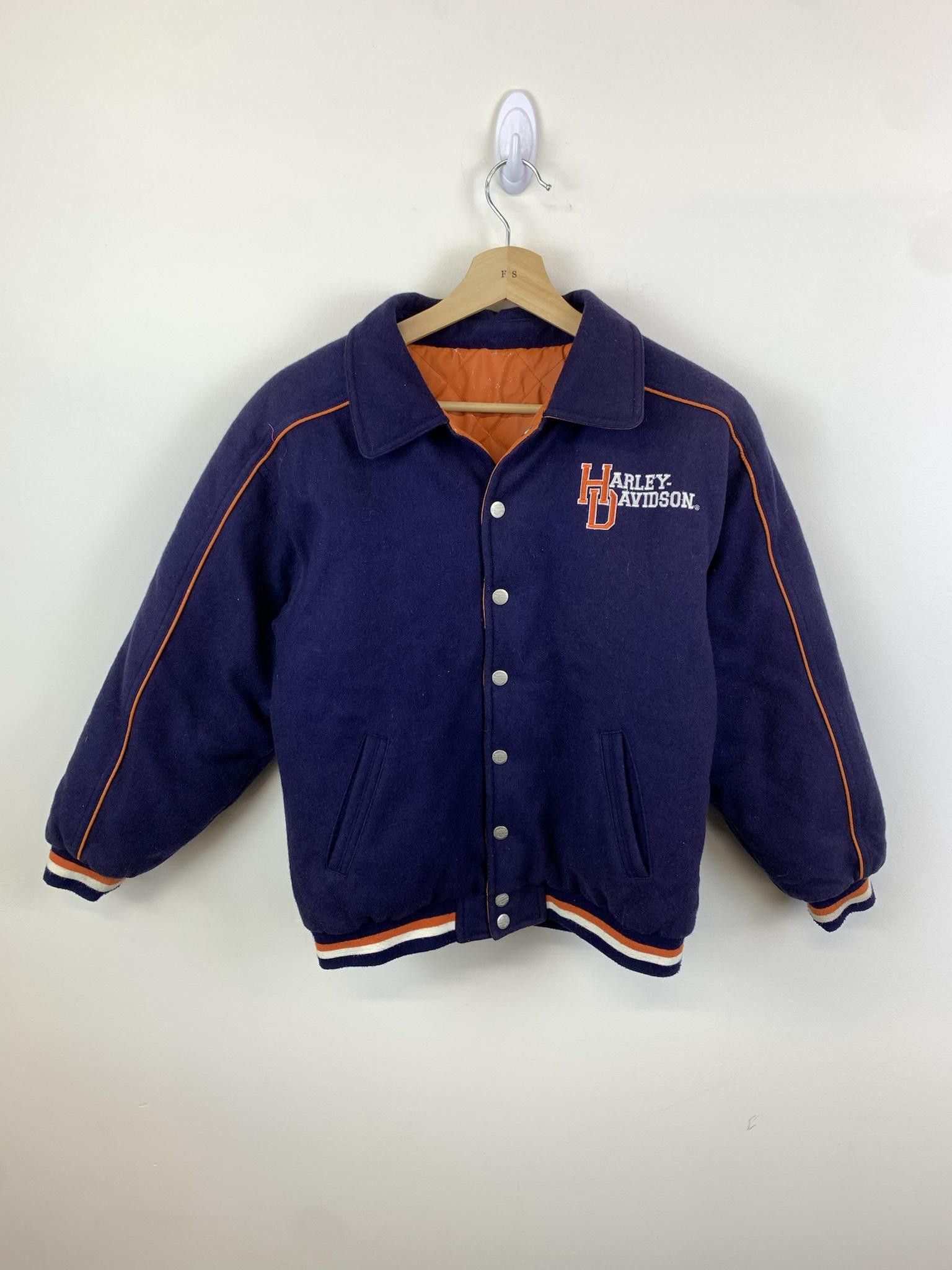 image of Harley Davidson Reversible Padded Bomber Jacket, Men's (Size XS)