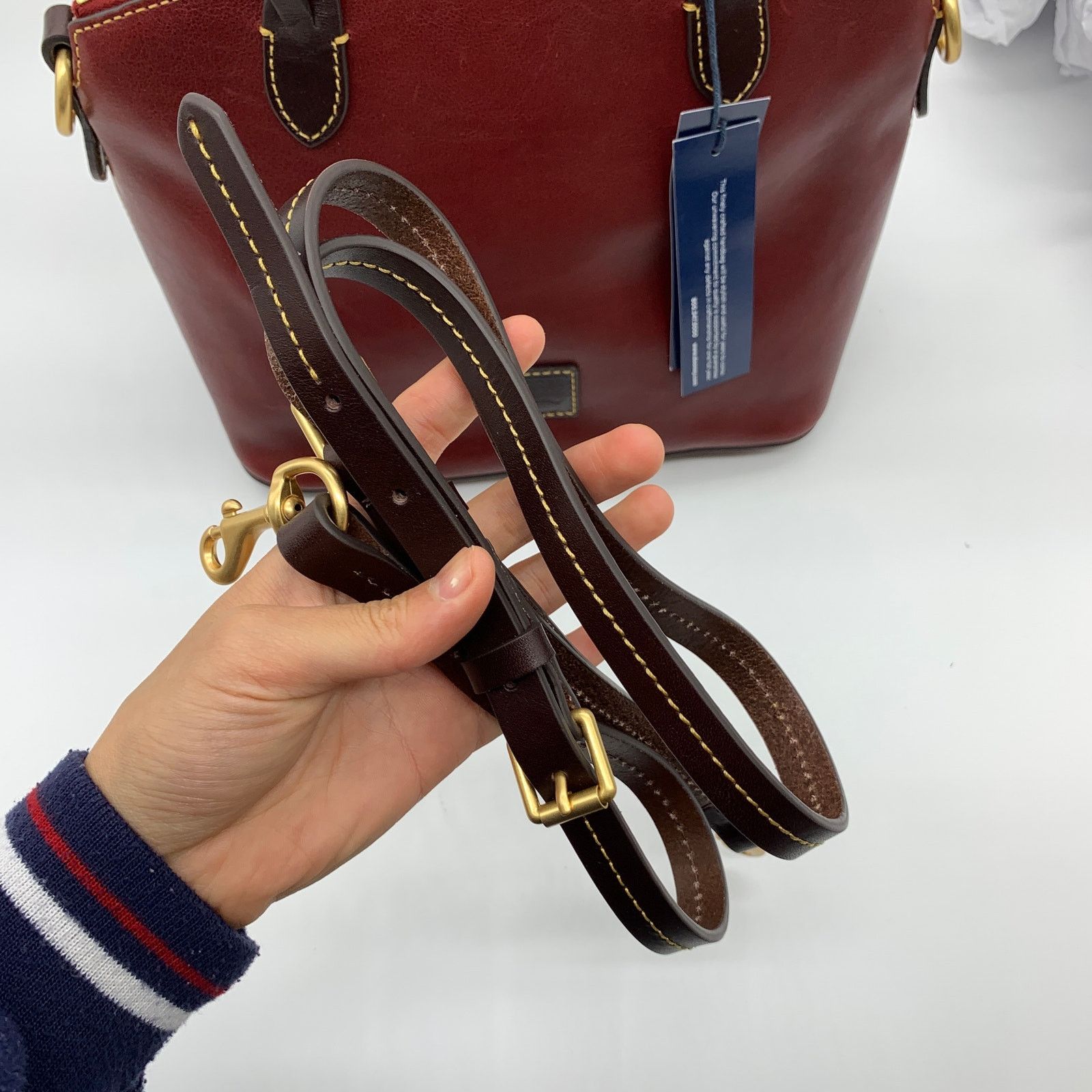 Dooney & Bourke Dooney & Bourke Florentine Leather Purse Small Heidi Satchel Size ONE SIZE - 14 Thumbnail