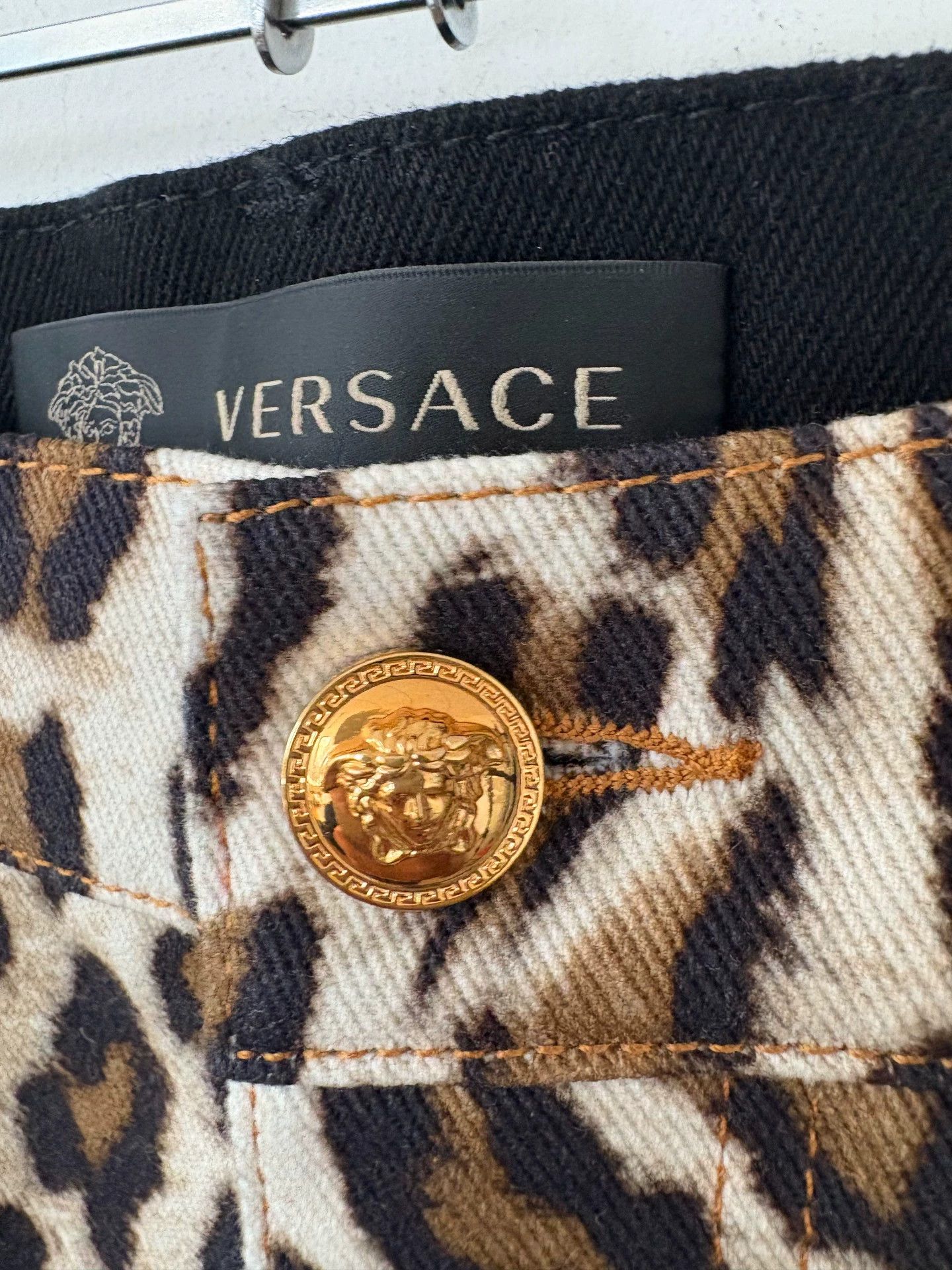 Versace Versace Men's Leopard Print Jeans Size US 30 / EU 46 - 3 Thumbnail