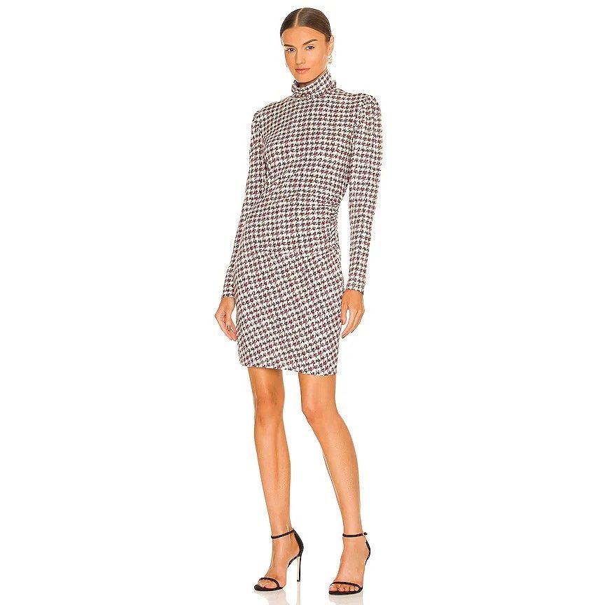 Pam & Gela Pam & Gela Mock Neck Dress in Pink Tweed Sz P MSRP 175 Size S / US 4 / IT 40 - 2 Thumbnail