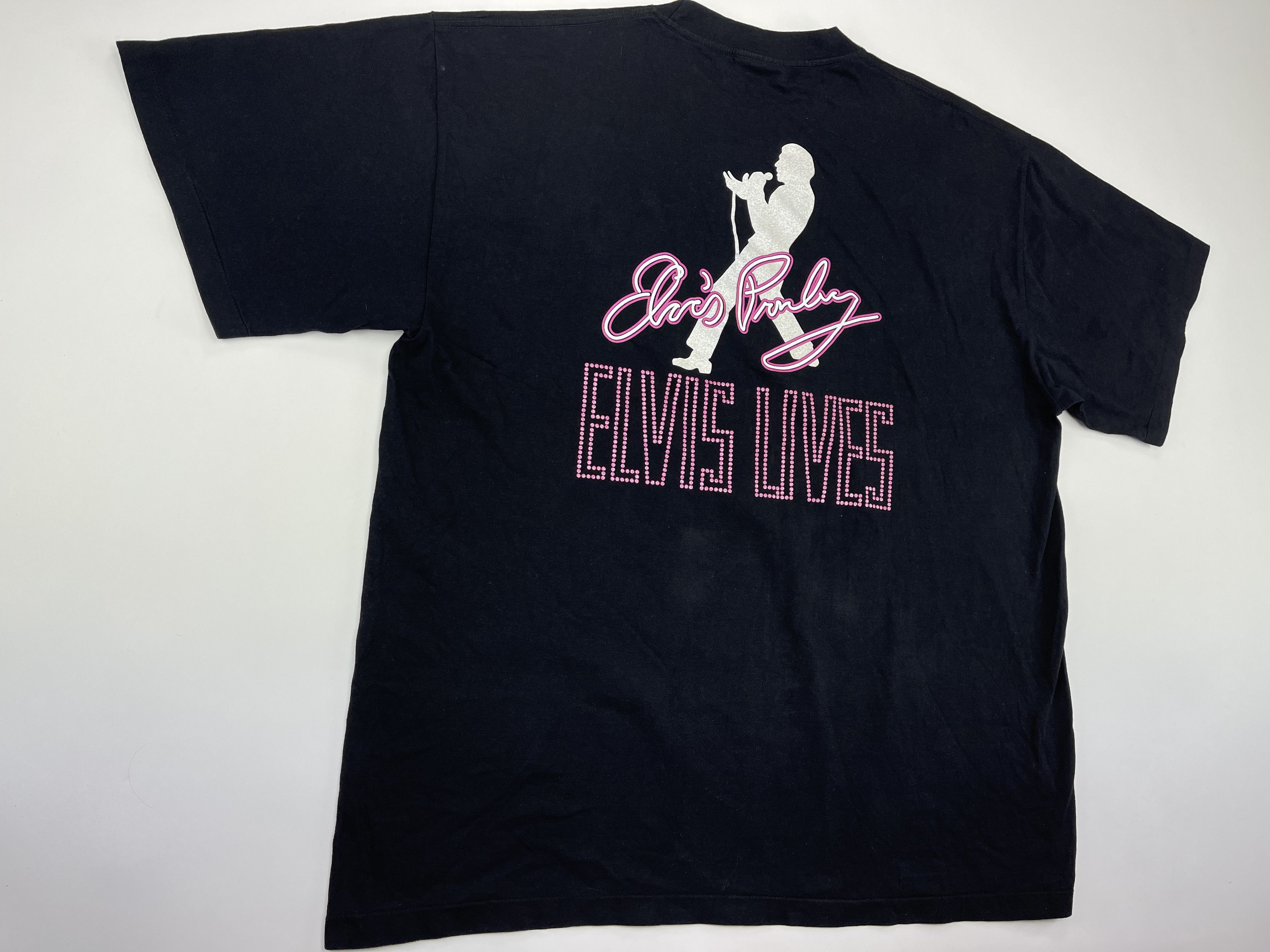 Band Tees Vintage Elvis Presley T-shirt, 90s, music, Graceland, XXL Size US XXL / EU 58 / 5 - 5 Thumbnail