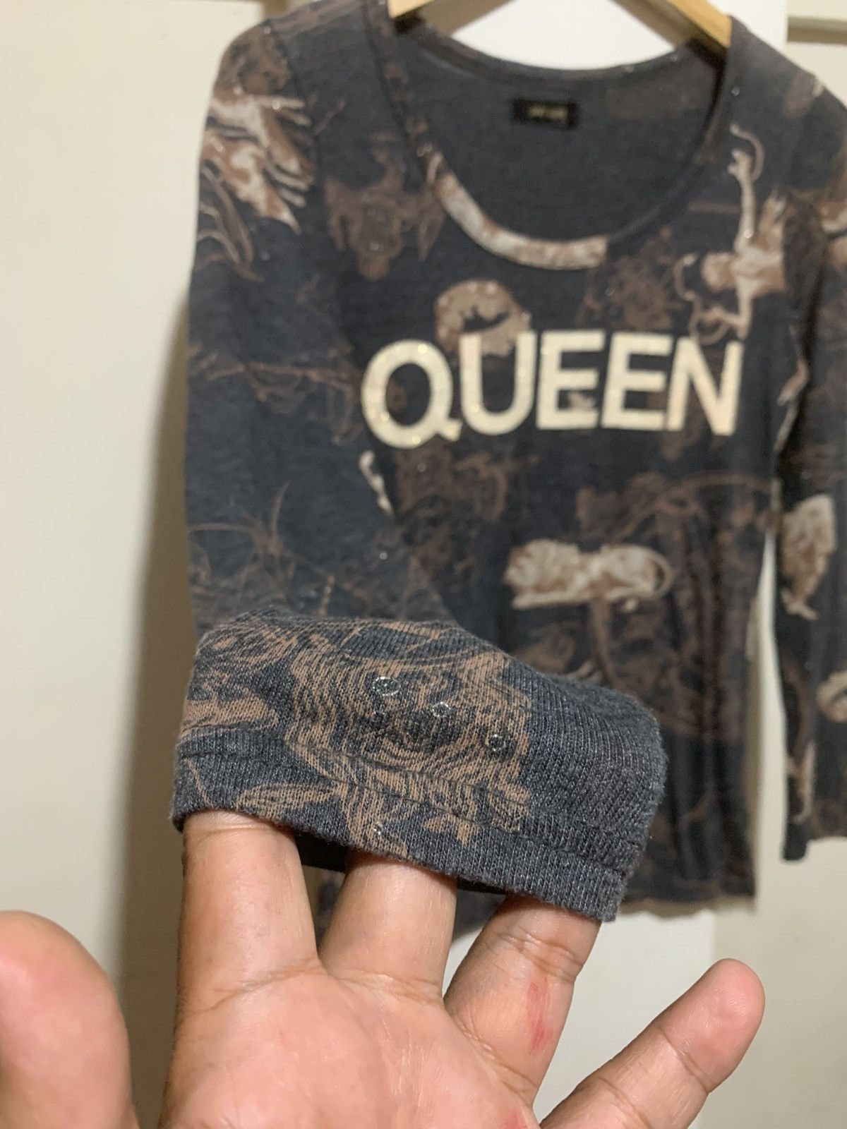 Japanese Brand Japanese 2nd sign AOP Silk Mesh Long Sleeve Tee Size US M / EU 48-50 / 2 - 2 Thumbnail