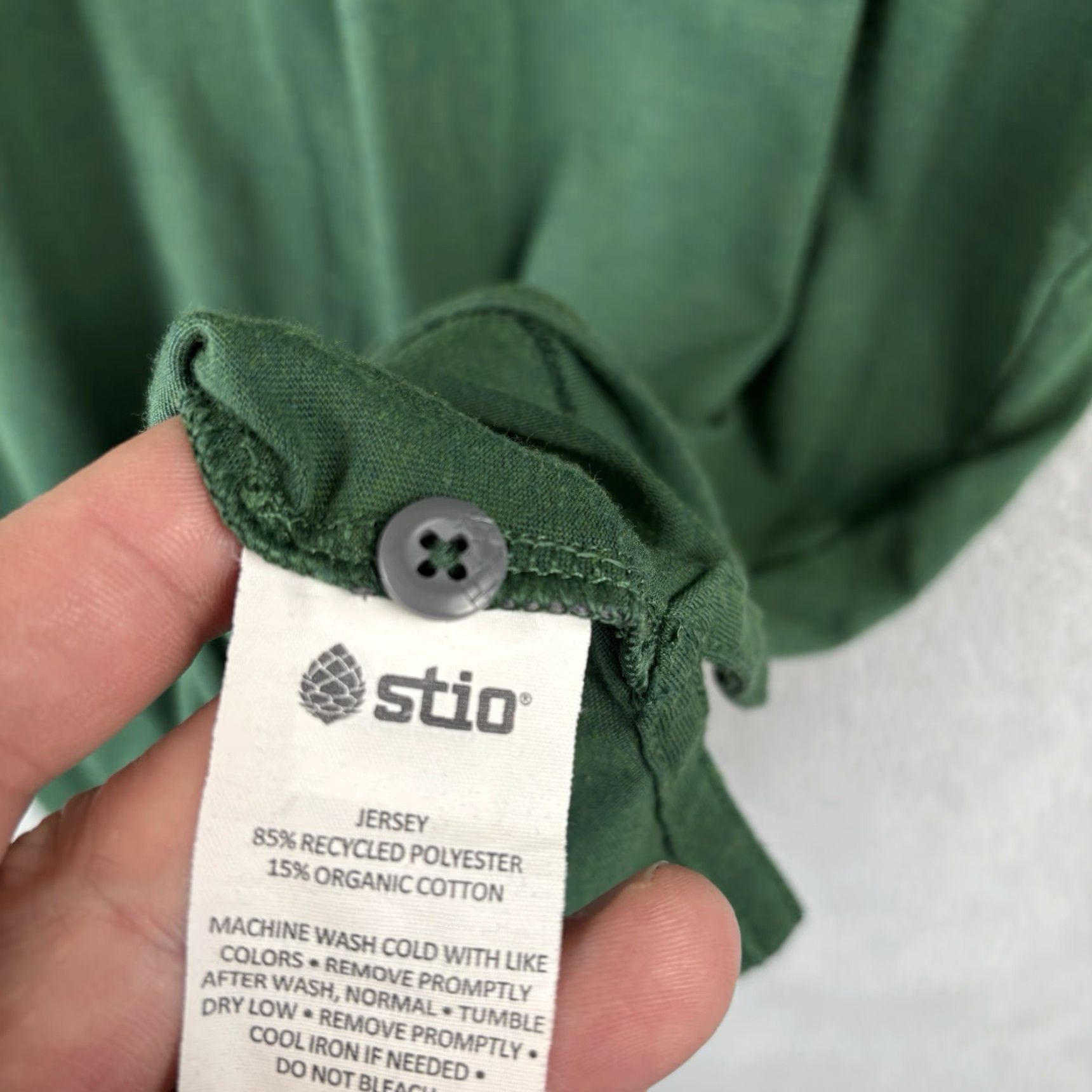 Vintage Stio Polo Shirt Mens L Green Pocket Jersey Golf Casual Stretch Outdoor Size US L / EU 52-54 / 3 - 3 Thumbnail