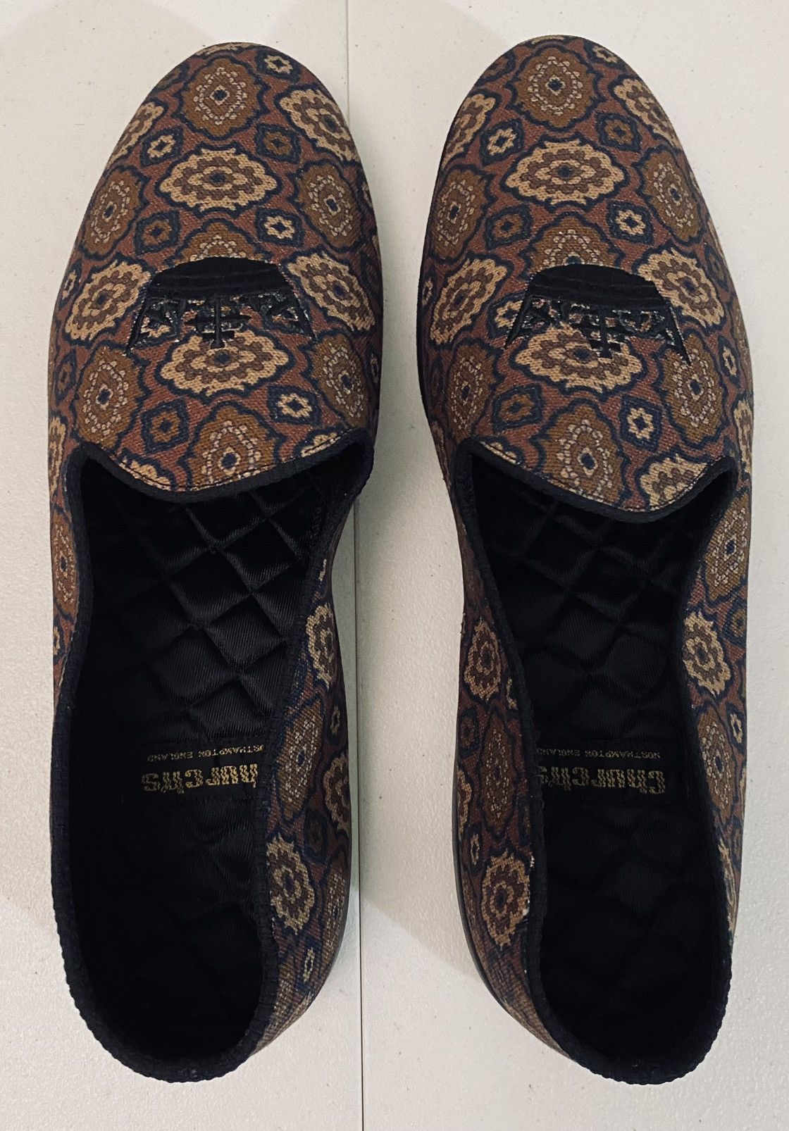 Church's Church’s 🏴󠁧󠁢󠁥󠁮󠁧󠁿 Kanvas Quilted Insole Suede House Slipper 11 New Size US 11 / EU 44 - 9 Thumbnail