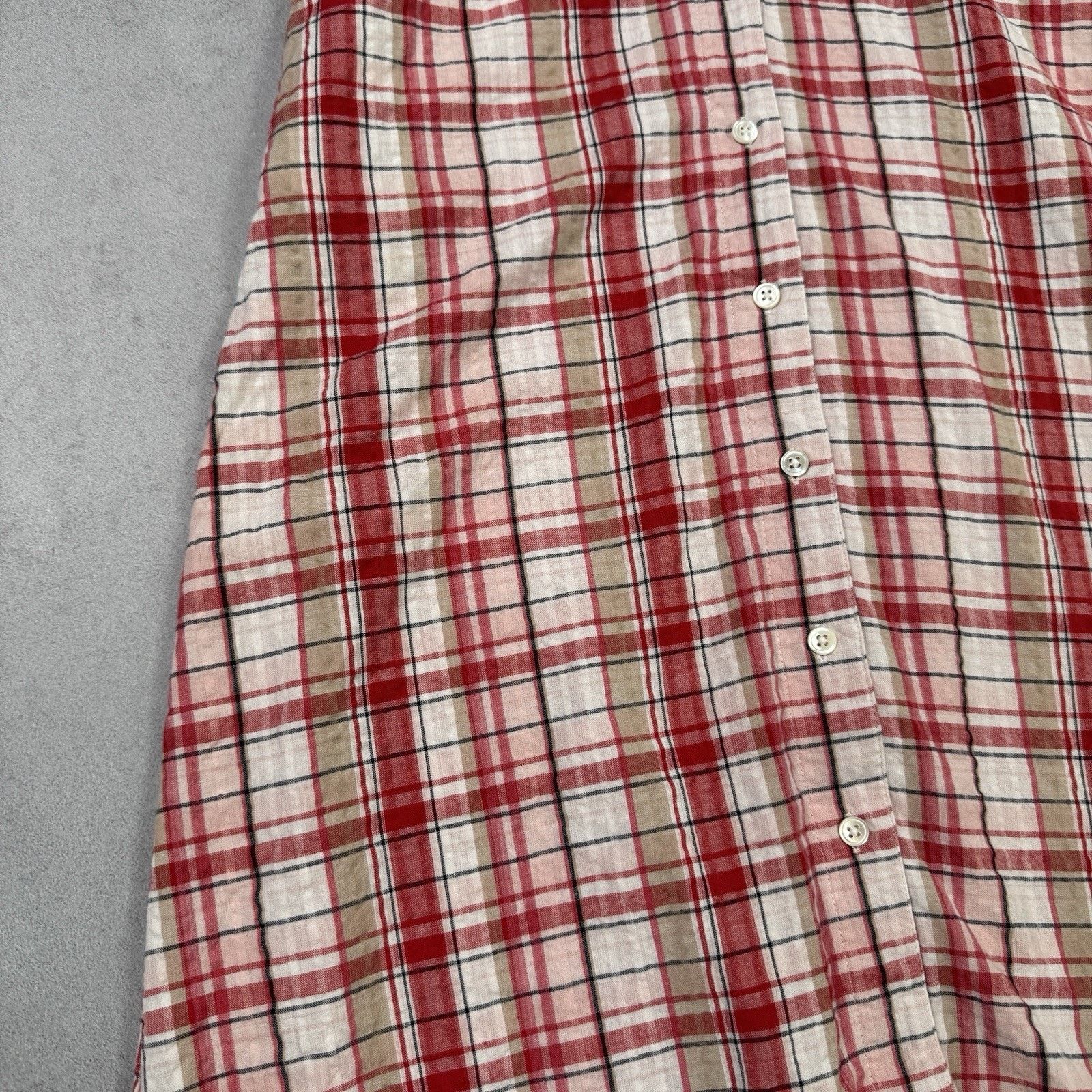 Vintage BRORA 100% Cotton Gingham Lined Chelsea Collar Dress Size 6 Size XS / US 0-2 / IT 36-38 - 16 Thumbnail