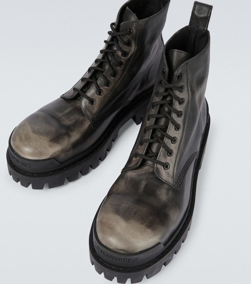 Balenciaga 🔥WORN OUT Strike Boots in Black Size US 6 / EU 39 - 6 Thumbnail