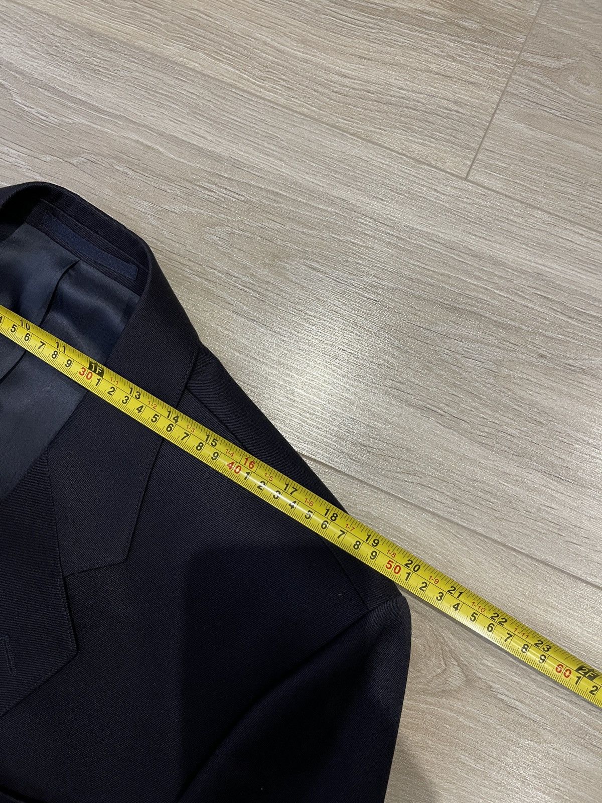 Vintage Thomas Deas black Wool Blend Blazer classic jacket 42R Size 42R - 10 Thumbnail