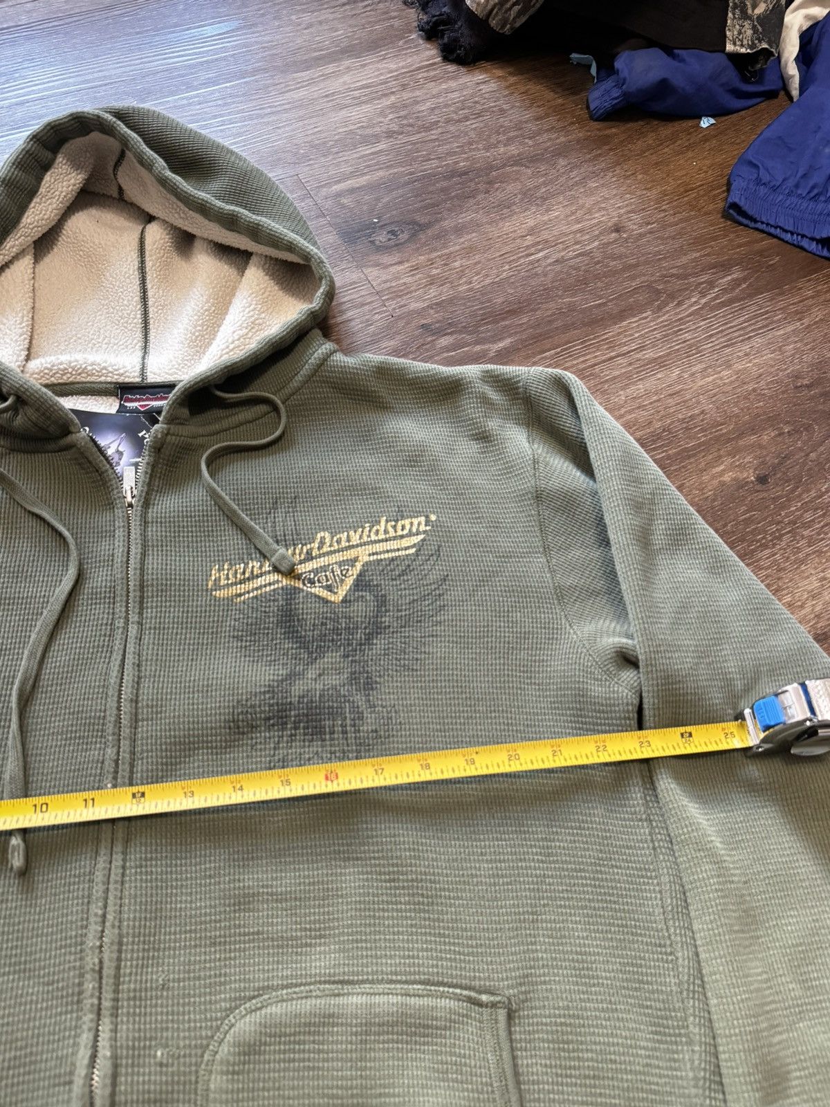 Harley Davidson × Vintage × Vision Streetwear Vintage Harley Davidson hoodie Size US L / EU 52-54 / 3 - 3 Thumbnail