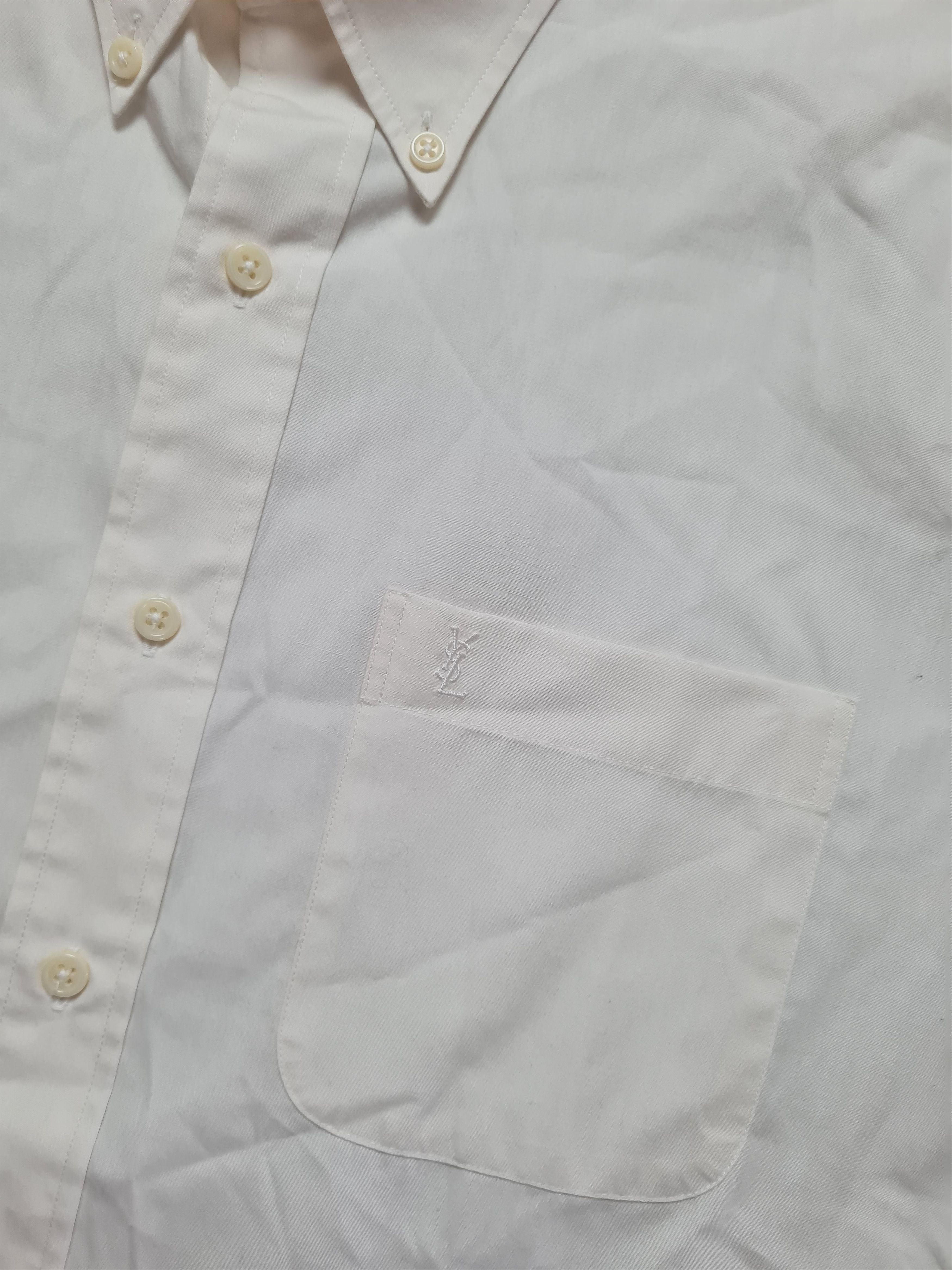 Yves Saint Laurent Vintage YSL Shirt Cotton Yves Saint Laurent Shirtsleeve 90s Size US M / EU 48-50 / 2 - 18 Thumbnail