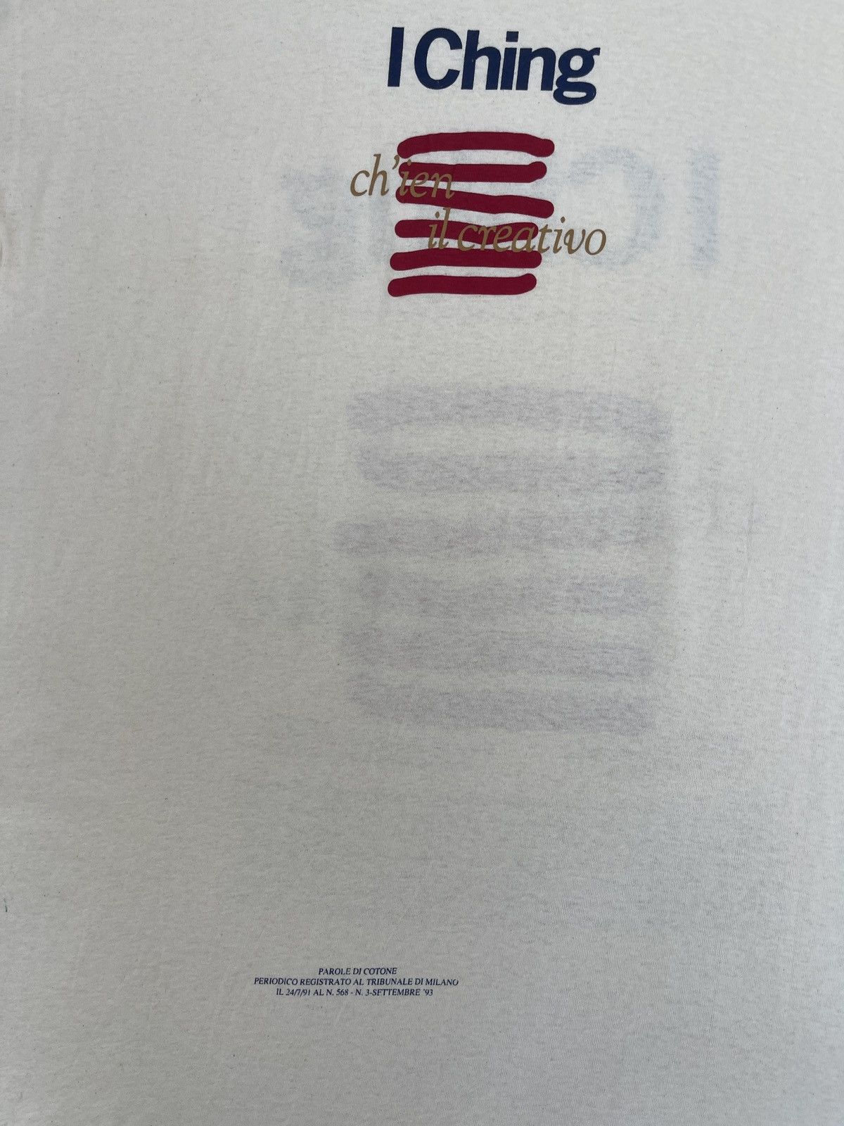Vintage LastDrop🔥Rare🔥Vtg90s Parole De Cotone Italy Designer T-Shirt Size US L / EU 52-54 / 3 - 10 Thumbnail