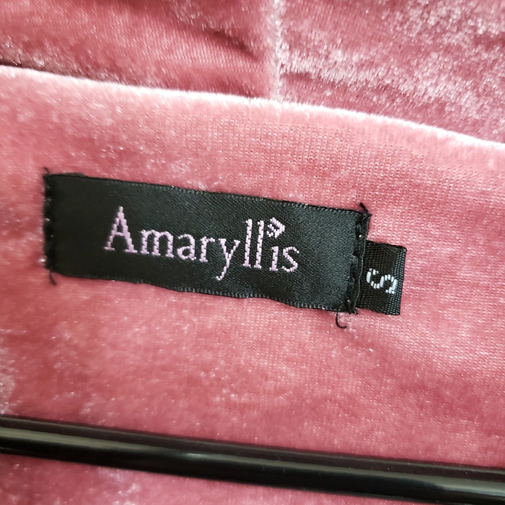 Vintage Amaryllis Cardigan Womens Velvet Pink Small Open Front Pockets Long Sleeve Knit Sweater Ladies, Cardigan, Velvet, Pink, Small, Women Size S / US 4 / IT 40 - 5 Thumbnail