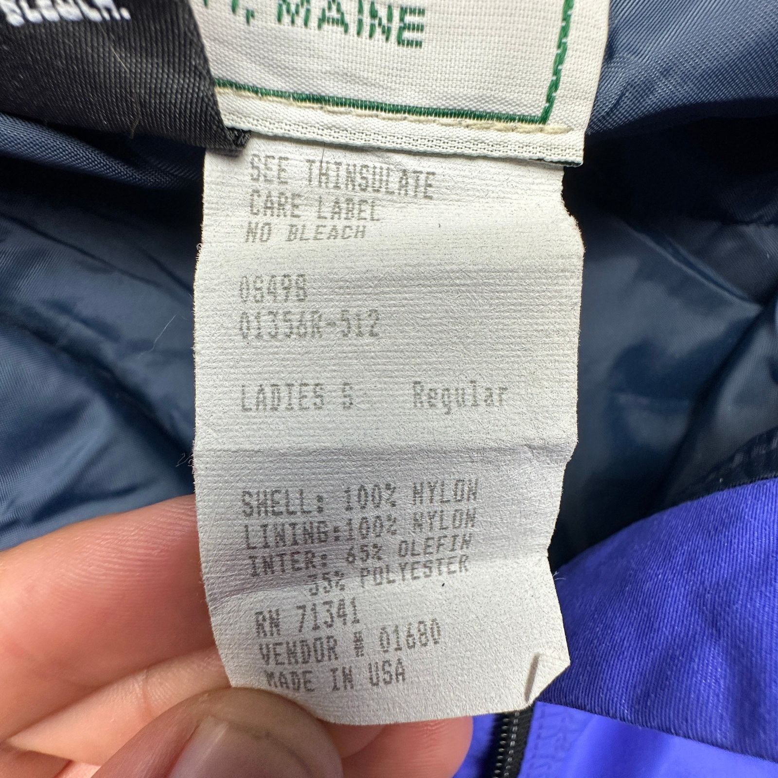 L.L. Bean VTG LL Bean Thinsulate Windbreaker Anorak Womens Small Size S / US 4 / IT 40 - 8 Thumbnail