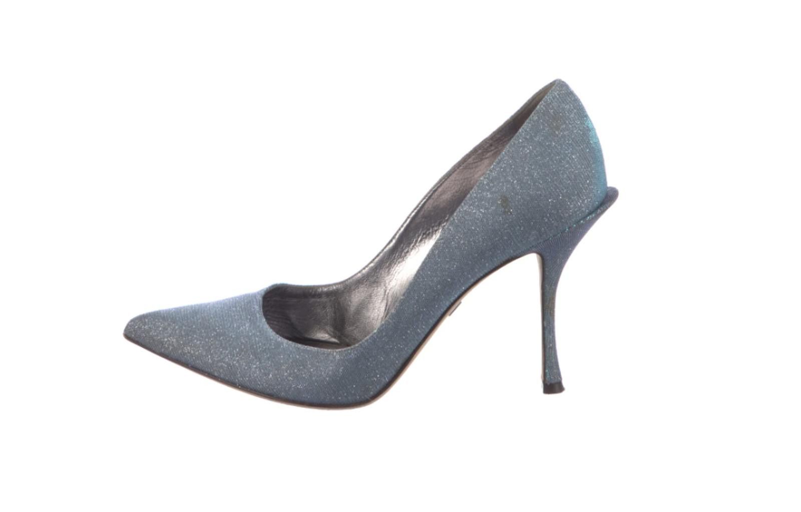 Dolce & Gabbana Dolce & Gabbana Glitter Lori 90 Accents, Sz US8.5, IT39.5 Size US 8.5 / IT 38.5 - 1 Thumbnail