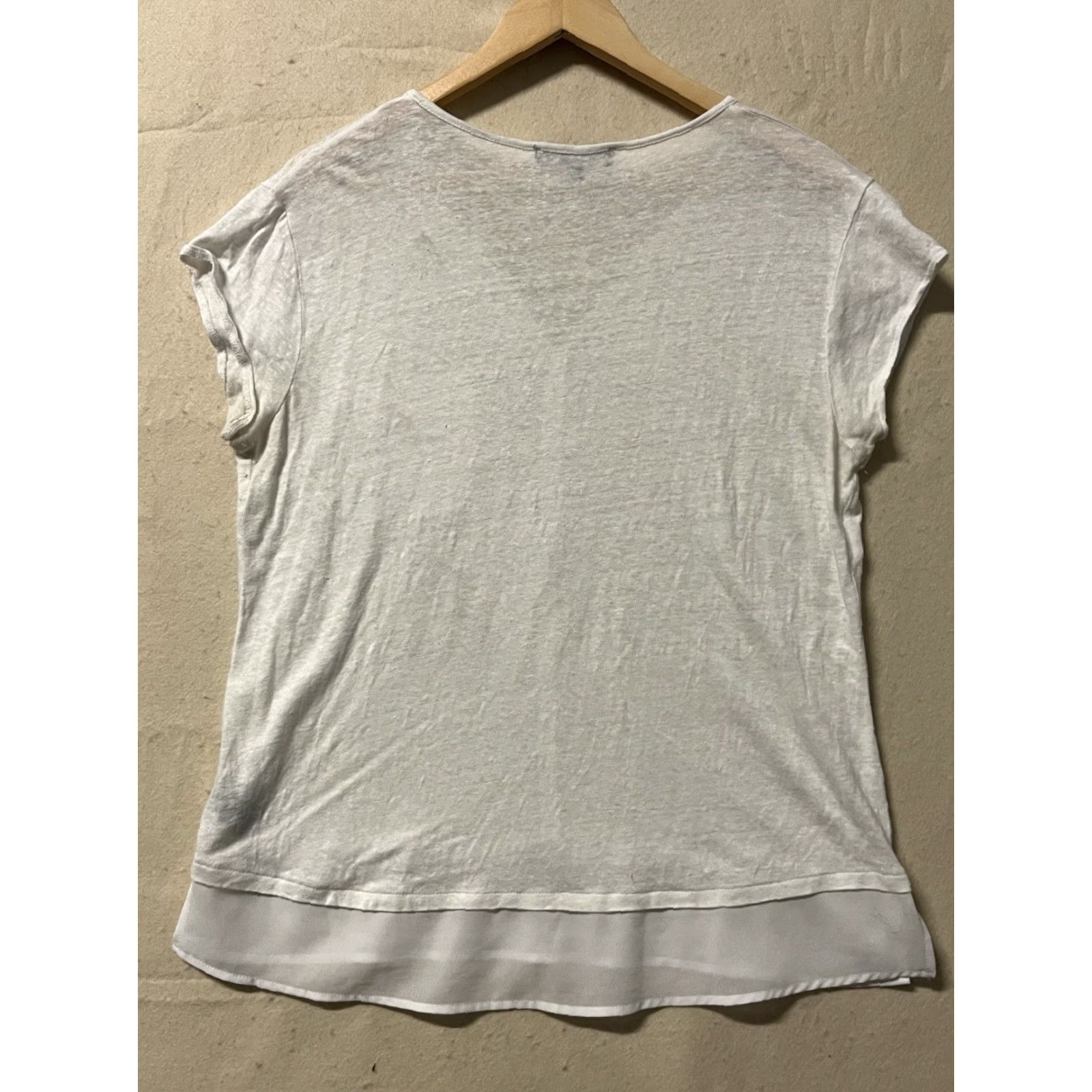 Sanctuary VINTAGE? Sanctuary Linen White Blouse Shirt Womens L White Linen Blouse Shirt Sanctuary Women Large Shirt Blouse White Linen Women L Size L / US 10 / IT 46 - 2 Thumbnail
