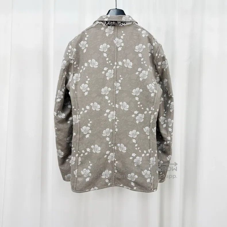 Hermes Hermes Double-sided broken flower cotton and linen blazer Size 46R - 2 Thumbnail