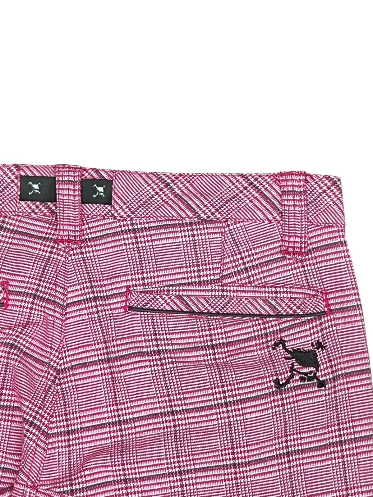 Oakley Vintage Oakley Skull Pink Houndstooth Flare Pants Rare Size 30" / US 8 / IT 44 - 6 Thumbnail