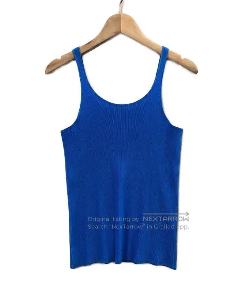 Issey Miyake Issey Miyake Blue Textured Vest Size L / US 10 / IT 46 - 2 Thumbnail