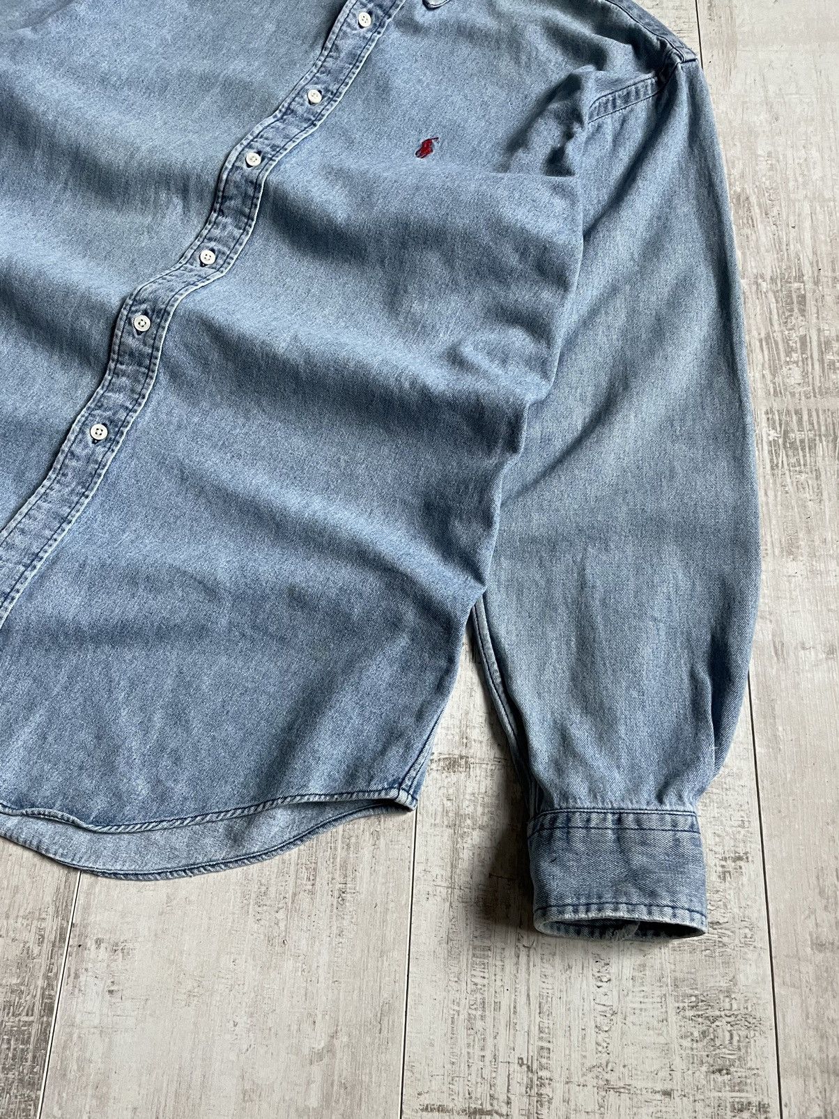 Polo Ralph Lauren × Vintage Polo Ralph Lauren Vintage Shirts Y2K Denim Jeans Faded Size US M / EU 48-50 / 2 - 4 Thumbnail