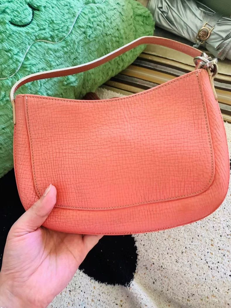 Loewe loewe Peach pink lychee skin small armpit bag 2503-Nextarro Size ONE SIZE - 3 Thumbnail